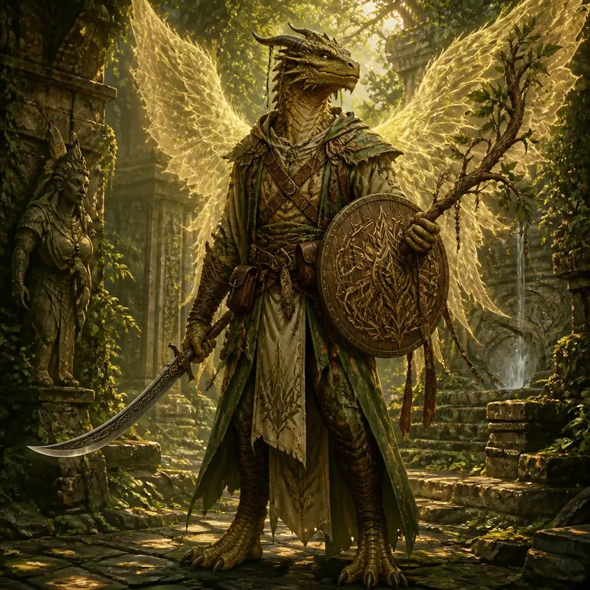 Veylith Ashbloom - AI-generated fantasy Character