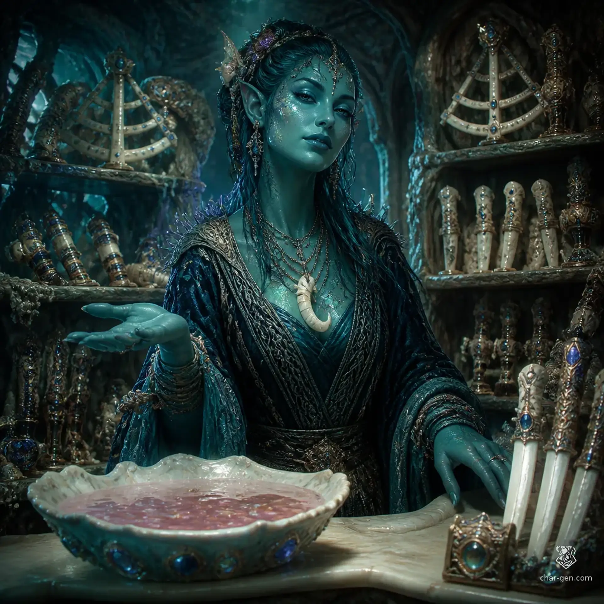 The Ossuary Boutique - AI-generated fantasy Shop