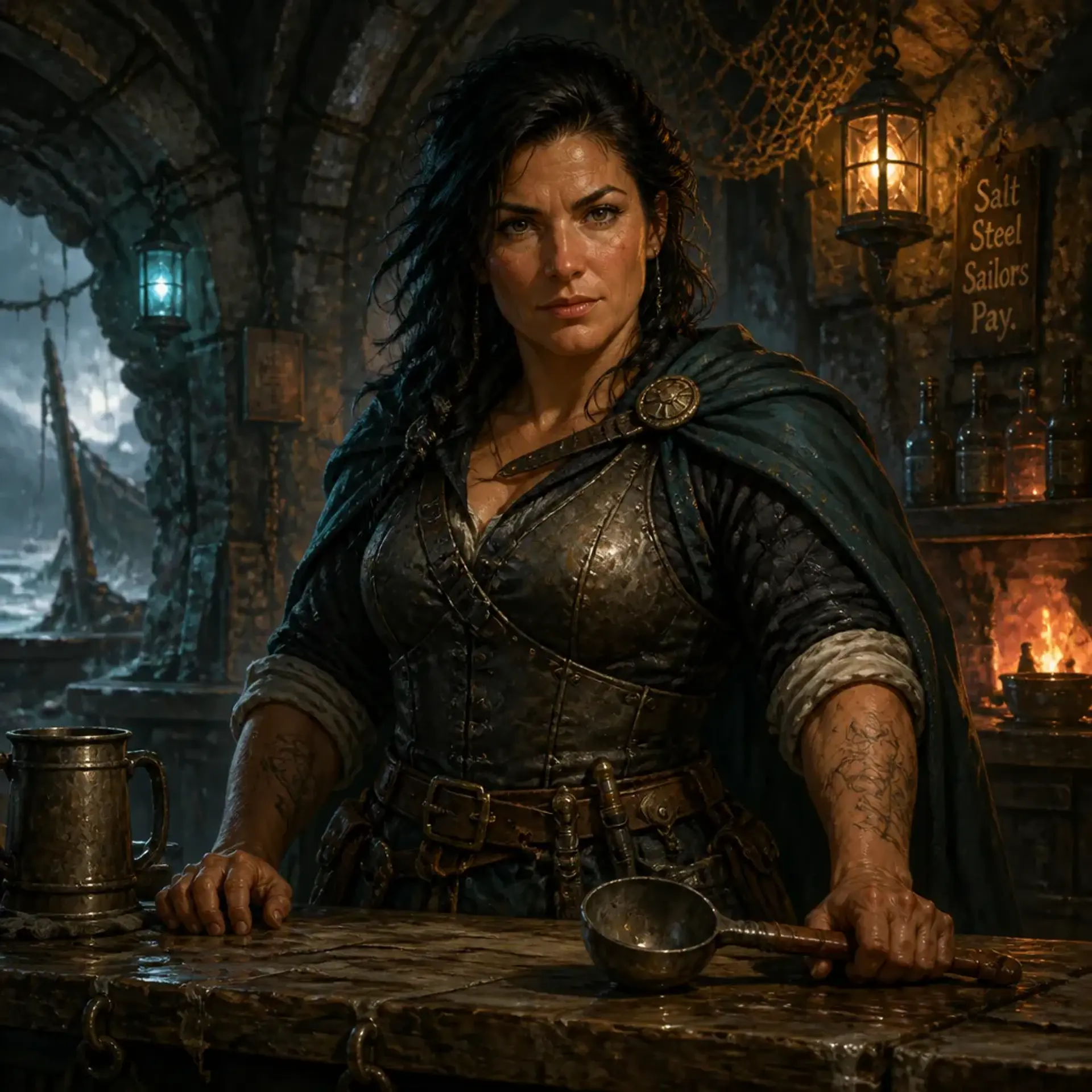 The Lantern Below - AI-generated fantasy Tavern