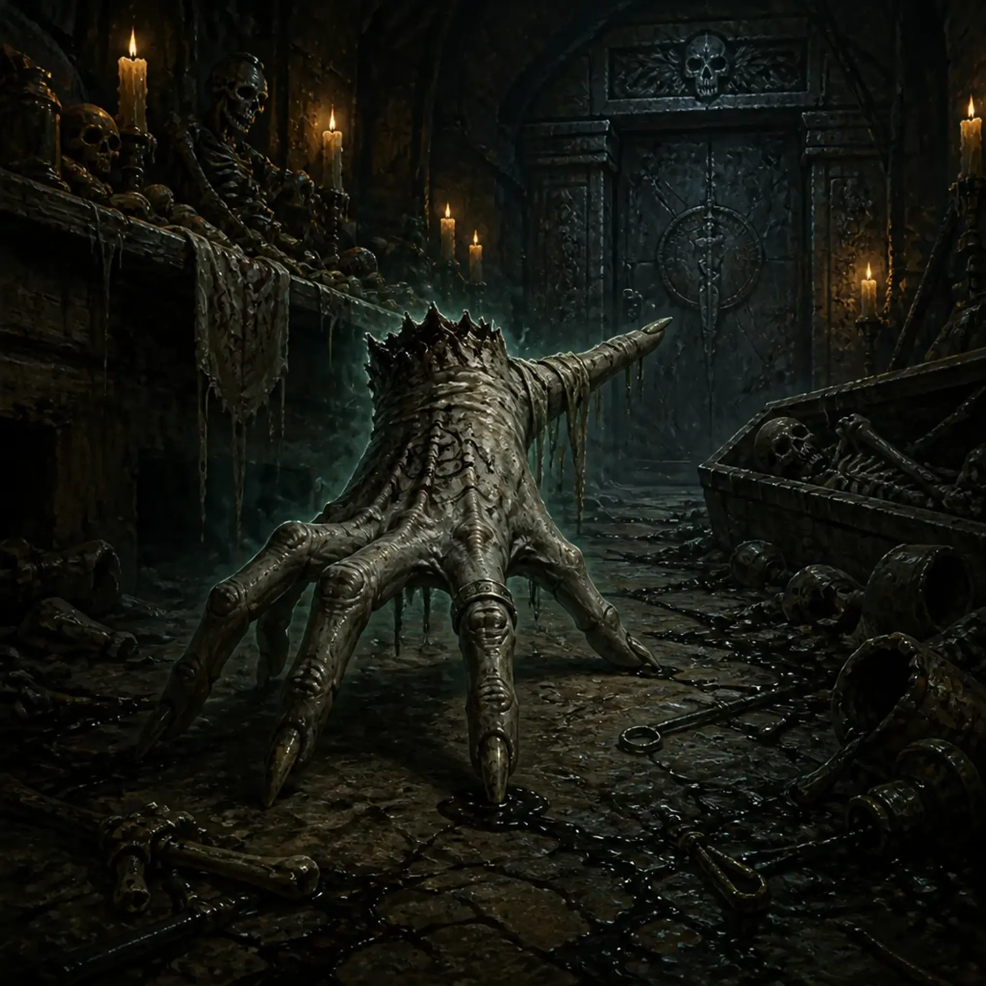 Crawling Hand - AI-generated fantasy Monster