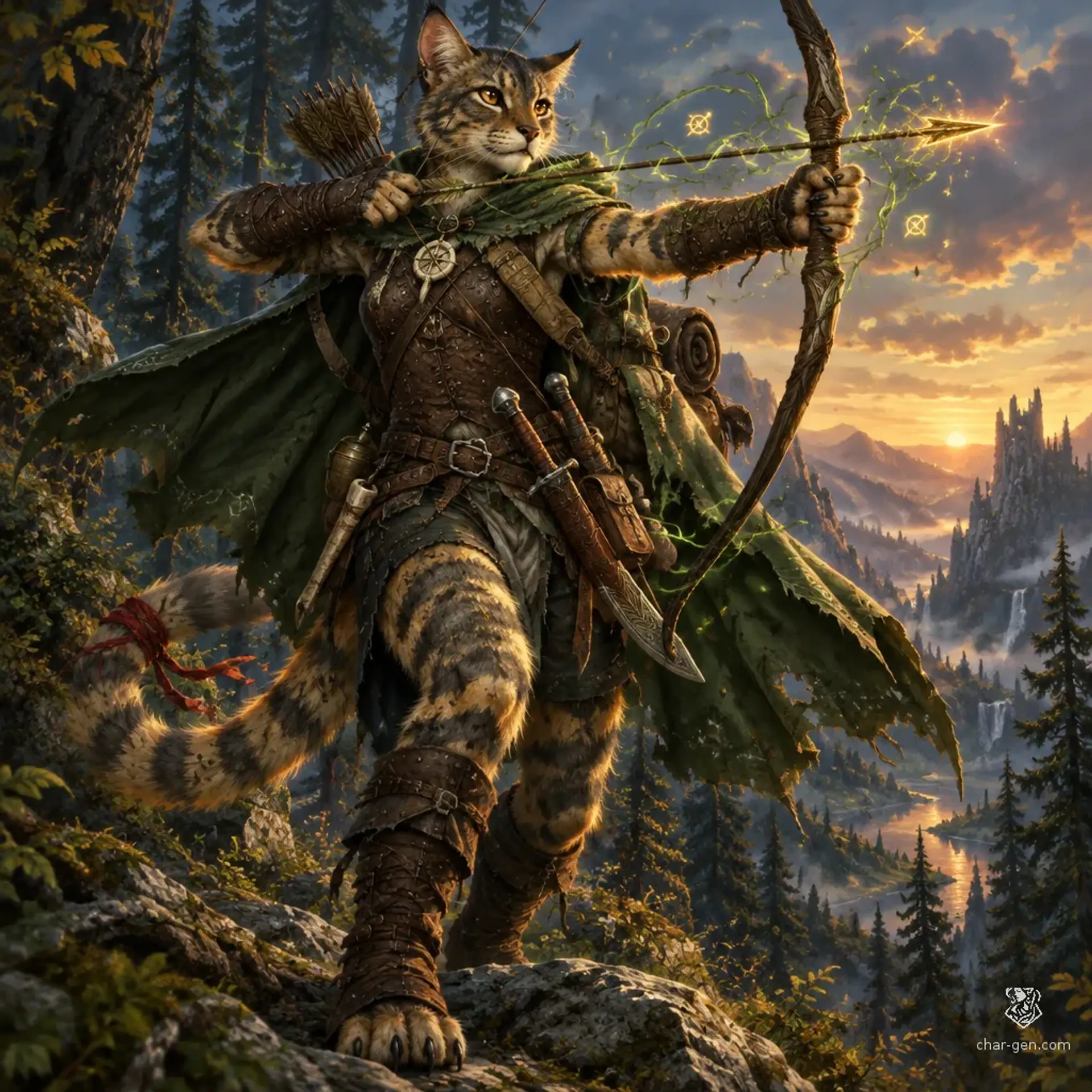 Sesha Tlatzic - AI-generated fantasy Character