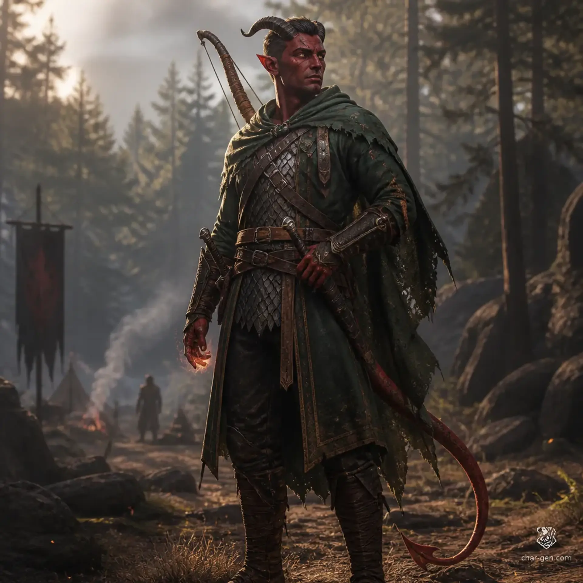 Veyran Ashmark - AI-generated fantasy Character