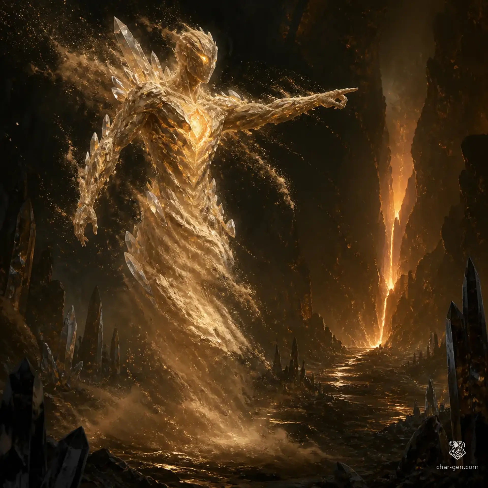 Dust-Wreathed Omen - AI-generated fantasy Monster