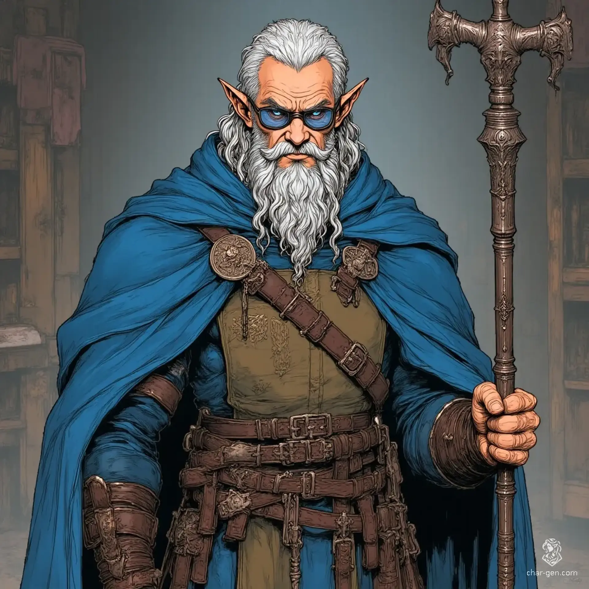 Faelis Runethread - AI-generated fantasy NPC