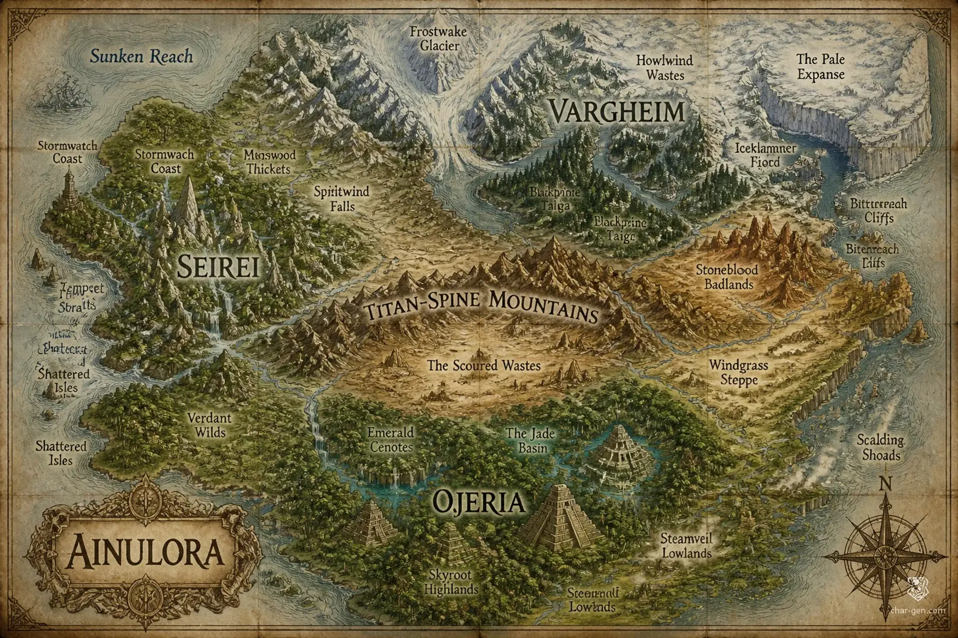 Ainulora - AI-generated fantasy World