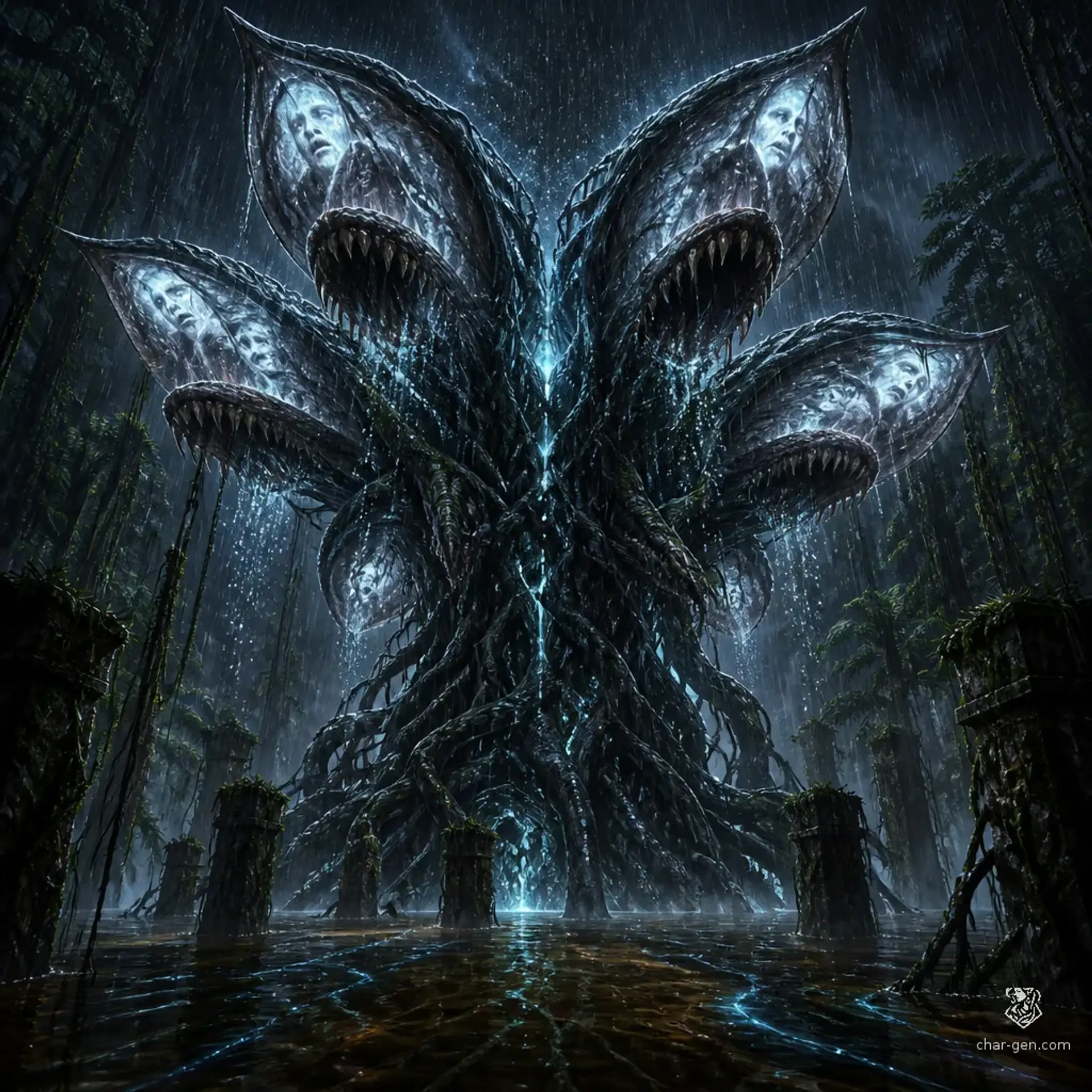 Weeping Bloom Colossus - AI-generated fantasy Monster