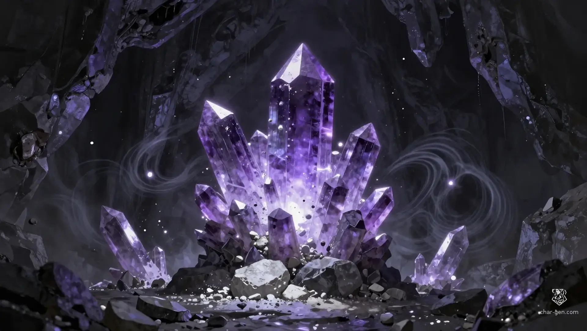 Screaming Resonant Geode - AI-generated fantasy Hazard