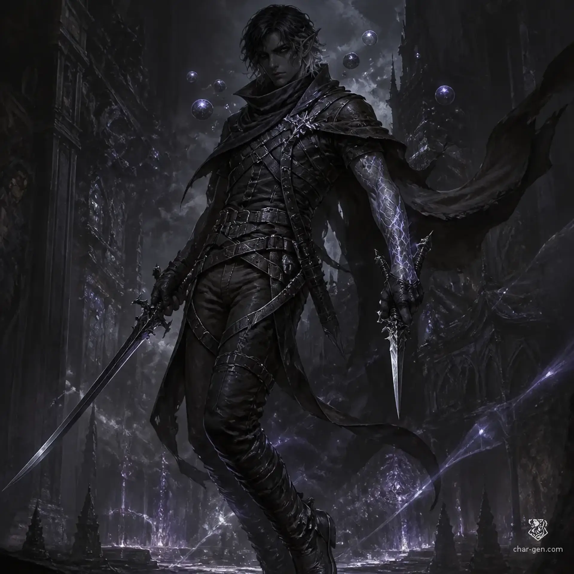Revel Ciar - AI-generated fantasy Character