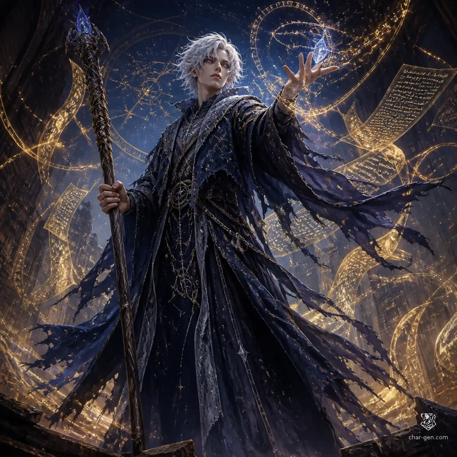 Alaric Moonsight - AI-generated fantasy Character