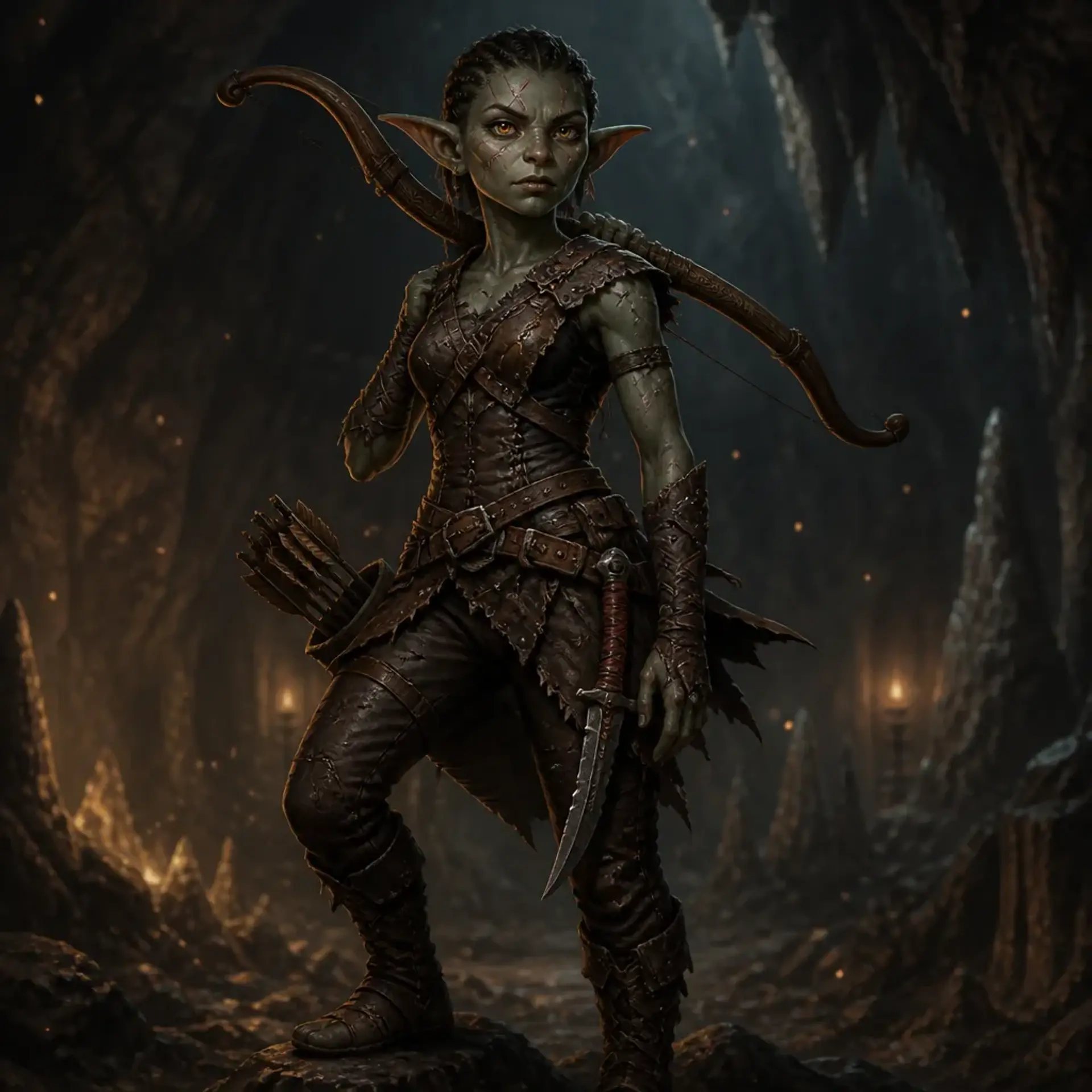Vitha Blackspike - AI-generated fantasy Character
