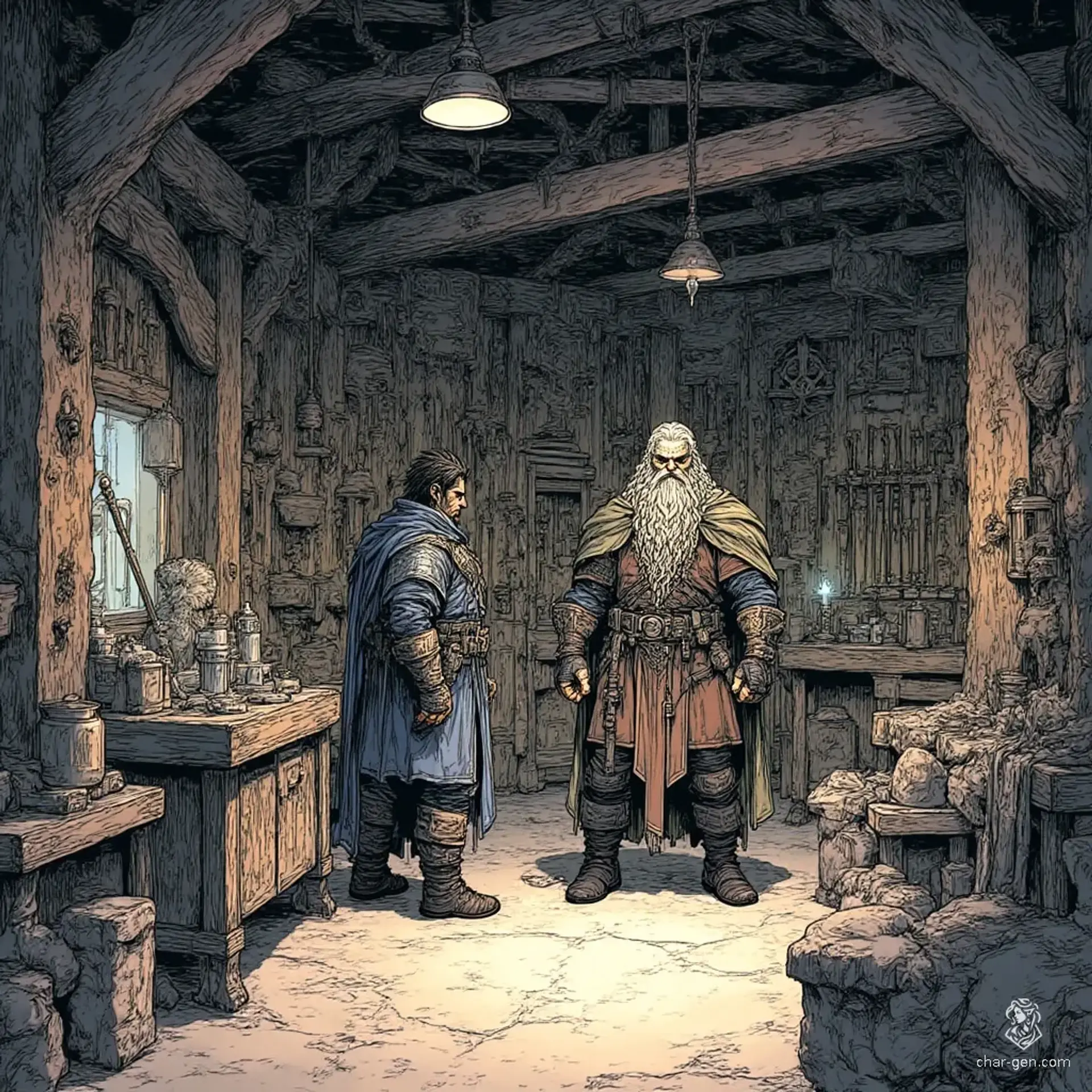 Gorlik’s Gloomforge - AI-generated fantasy Shop