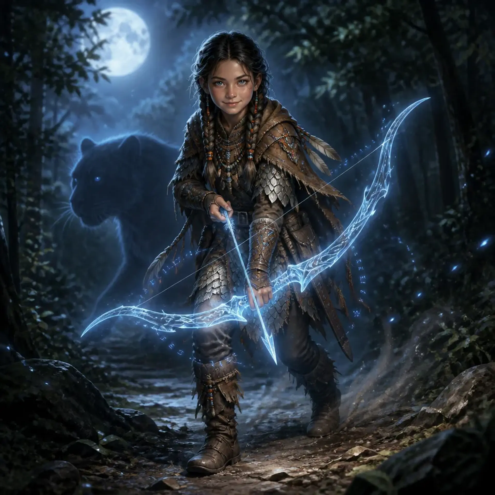 Asha Skylark - AI-generated fantasy Character
