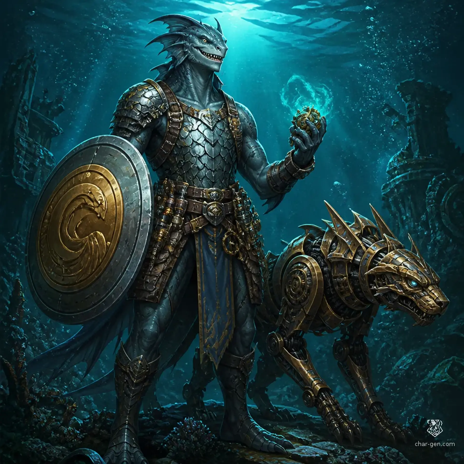 Veyr Siltjaw - AI-generated fantasy Character