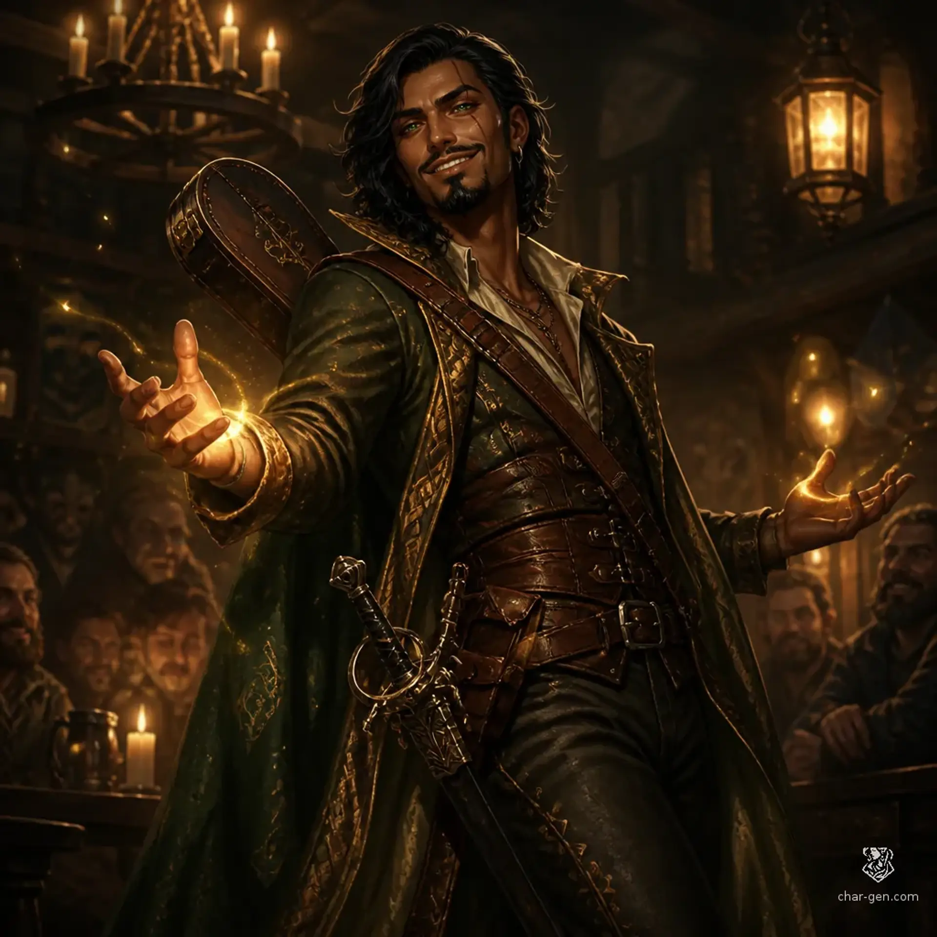 Draco Tavington - AI-generated fantasy Character