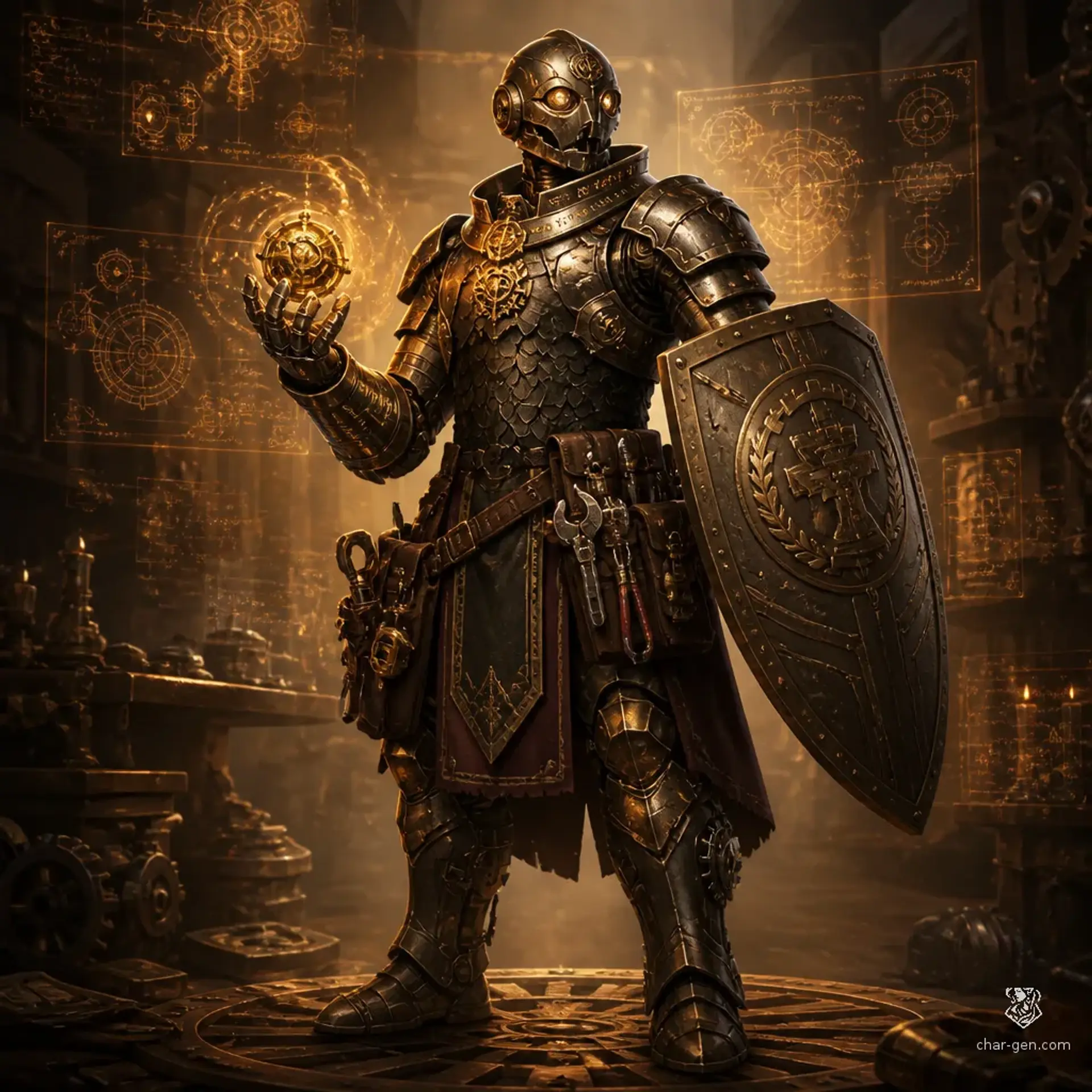 Korrin Gearwright - AI-generated fantasy Character