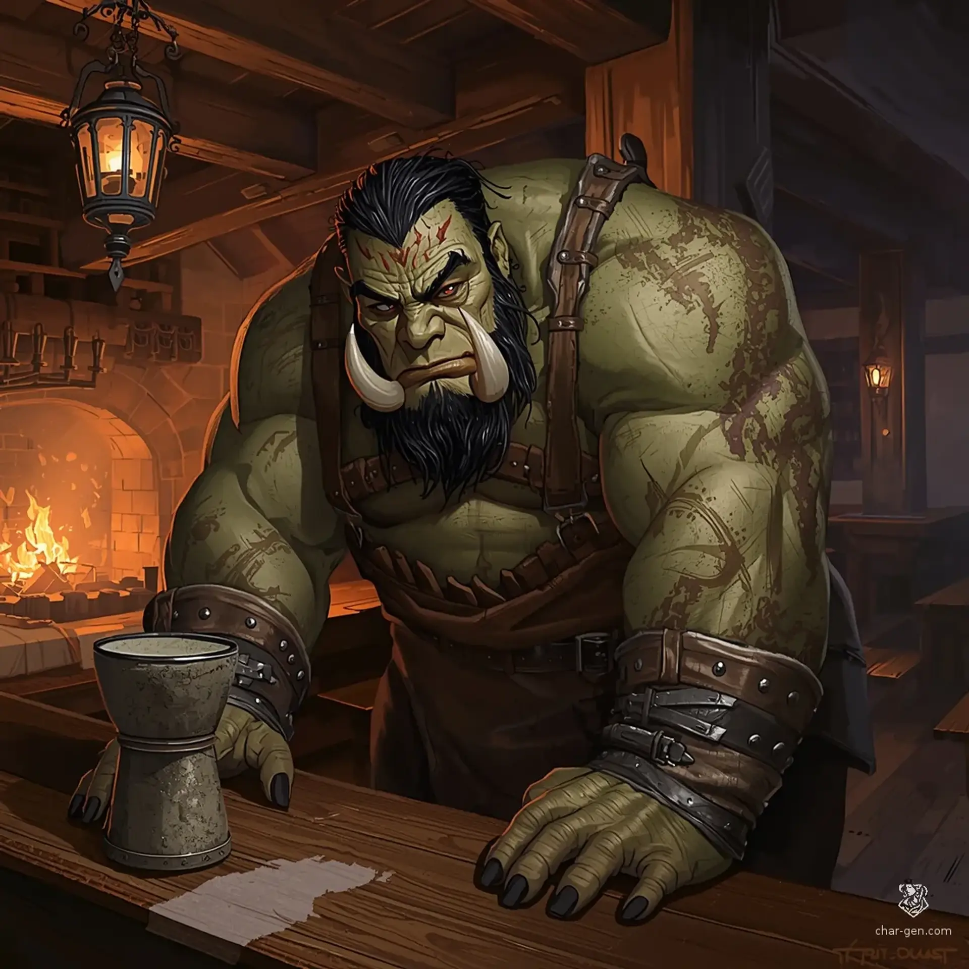 The Cracked Cask - AI-generated fantasy Tavern