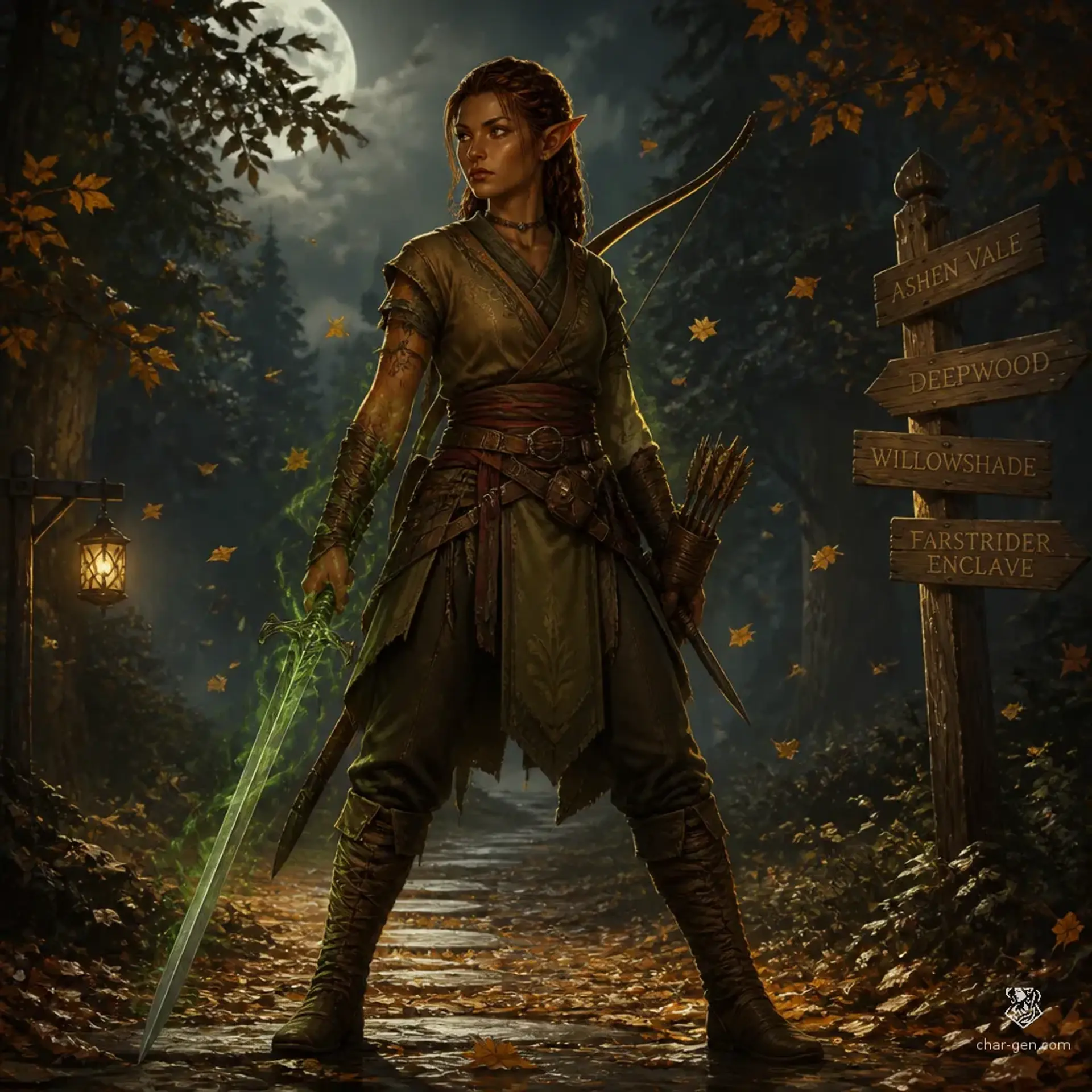 Ianthe Vaelori - AI-generated fantasy Character