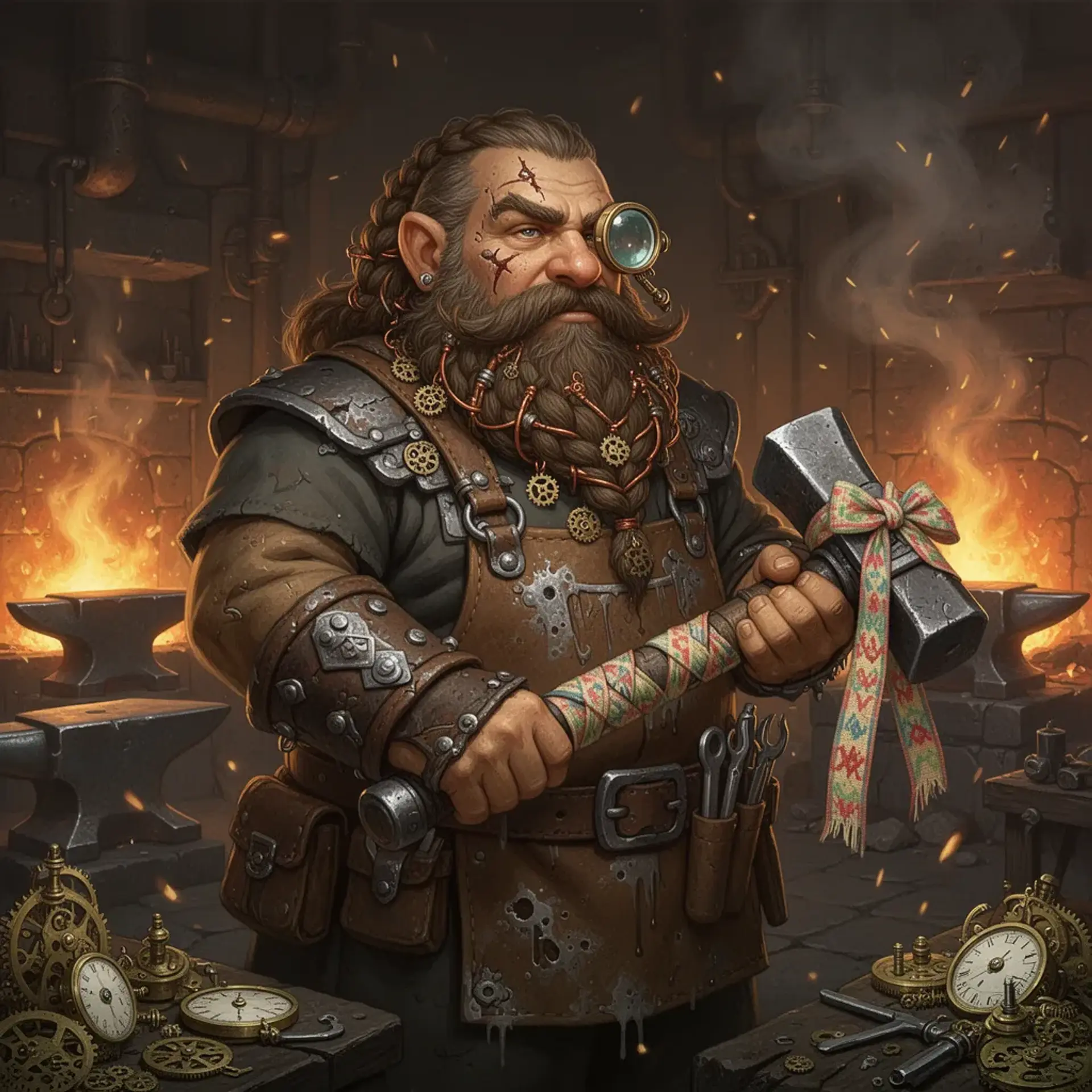 Varek Ironbuckle - AI-generated fantasy NPC