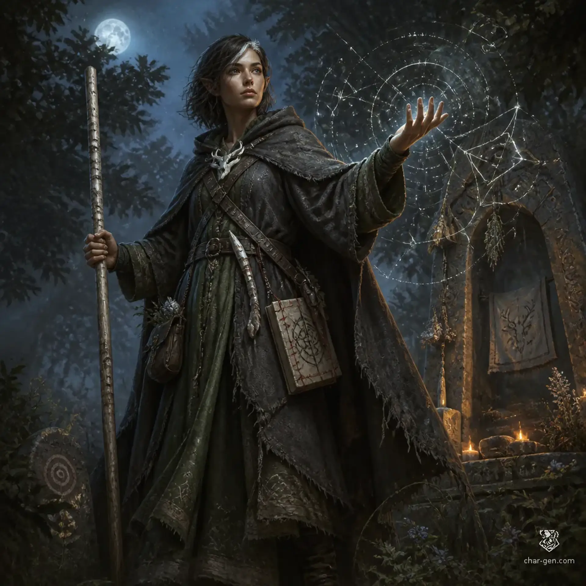 Neris Vey - AI-generated fantasy Character
