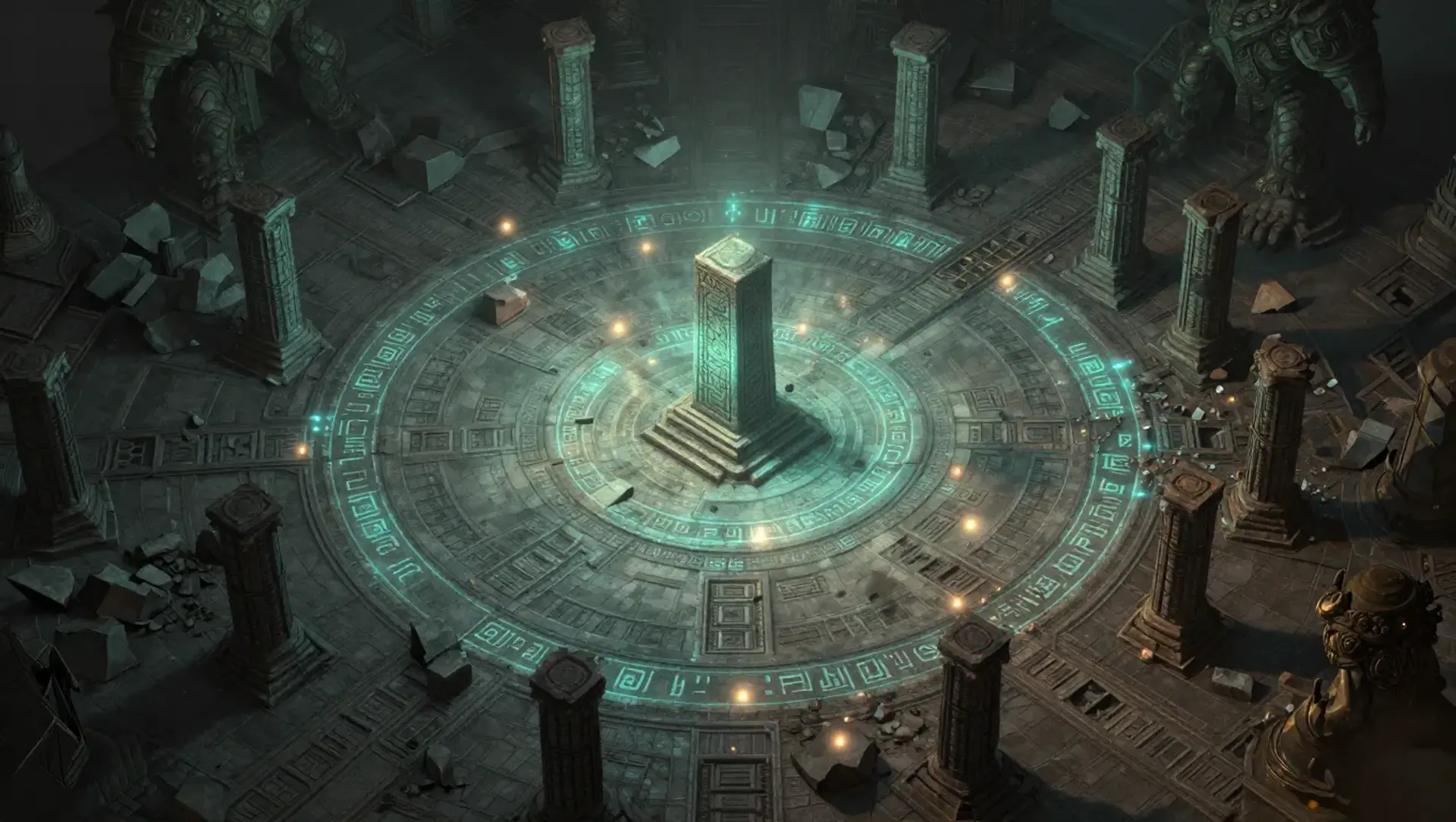 Get the Monolith Before the Room Comes Down - AI-generated fantasy Encounter