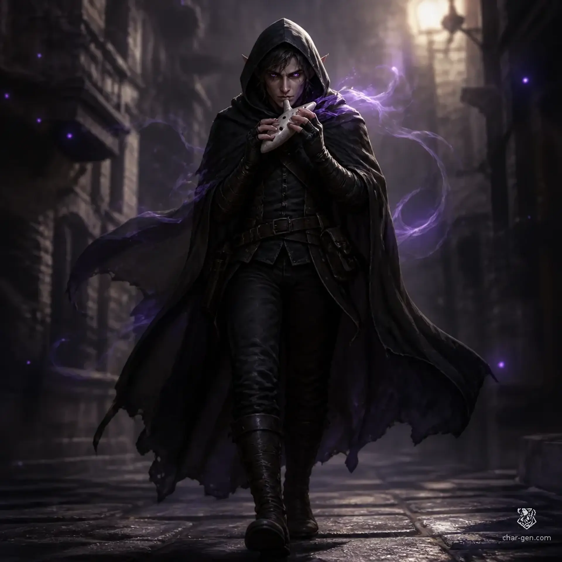 Aren Vey - AI-generated fantasy Character