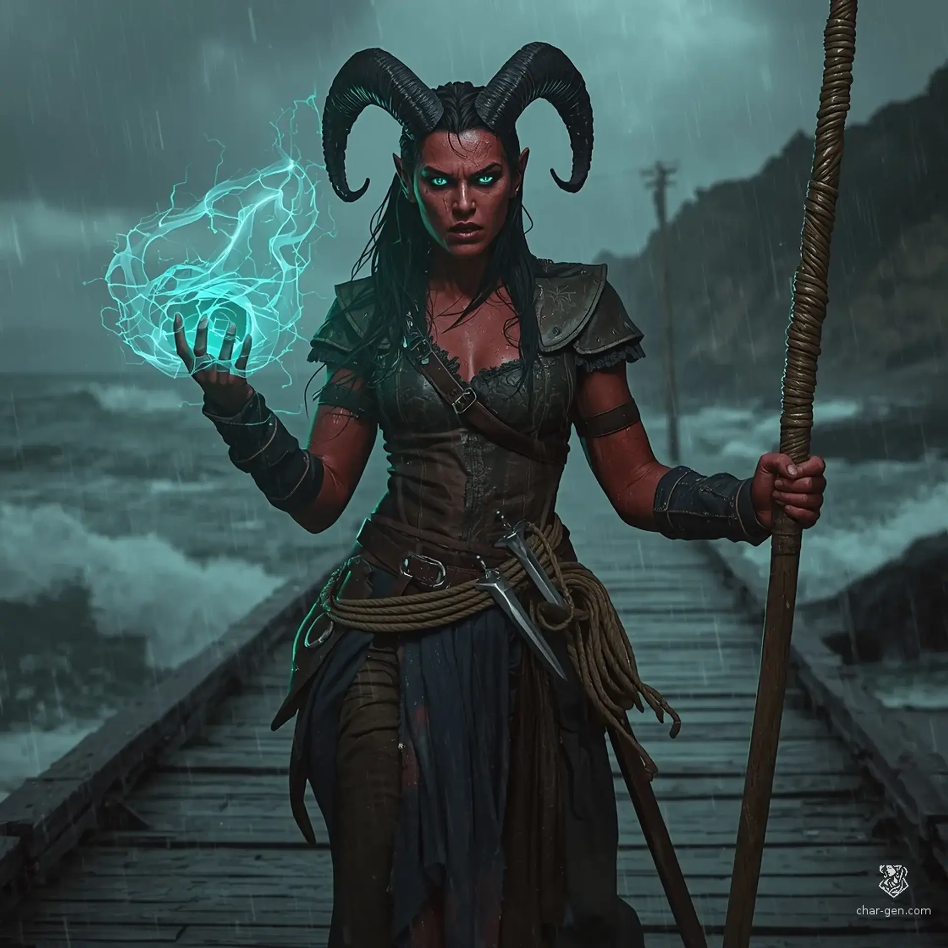 Kaia Salt-Horn - AI-generated fantasy Character