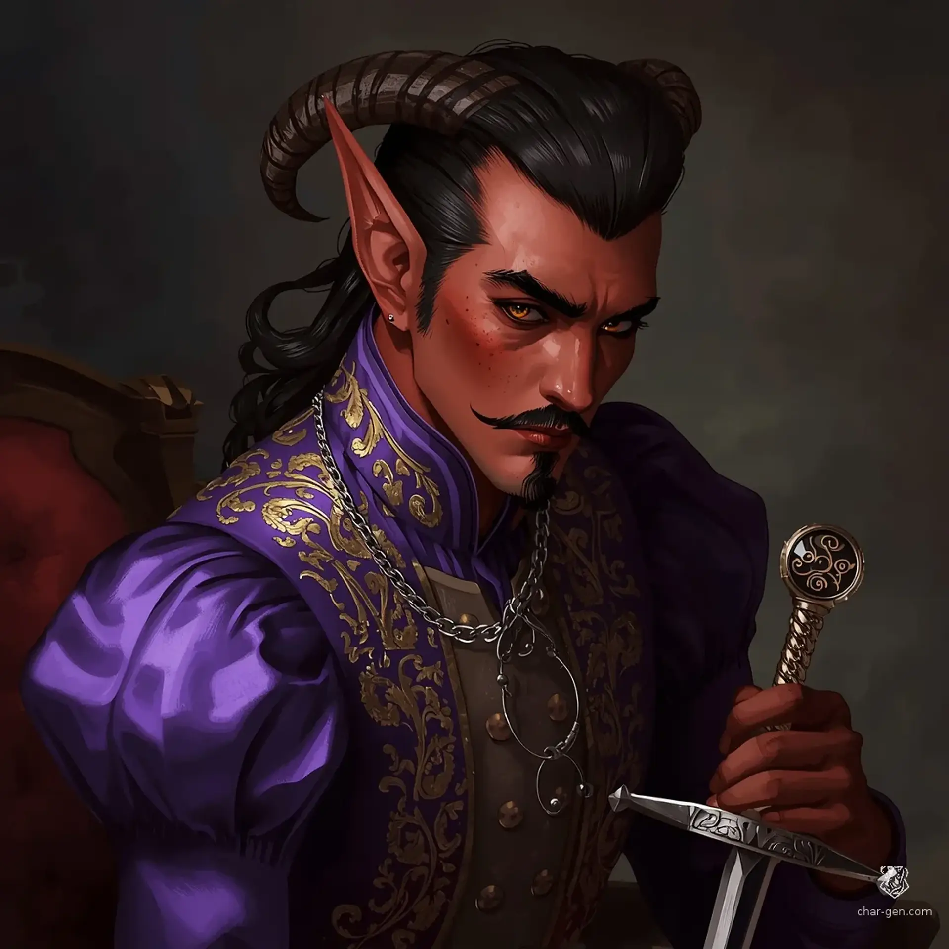 Valerius Zun - AI-generated fantasy NPC