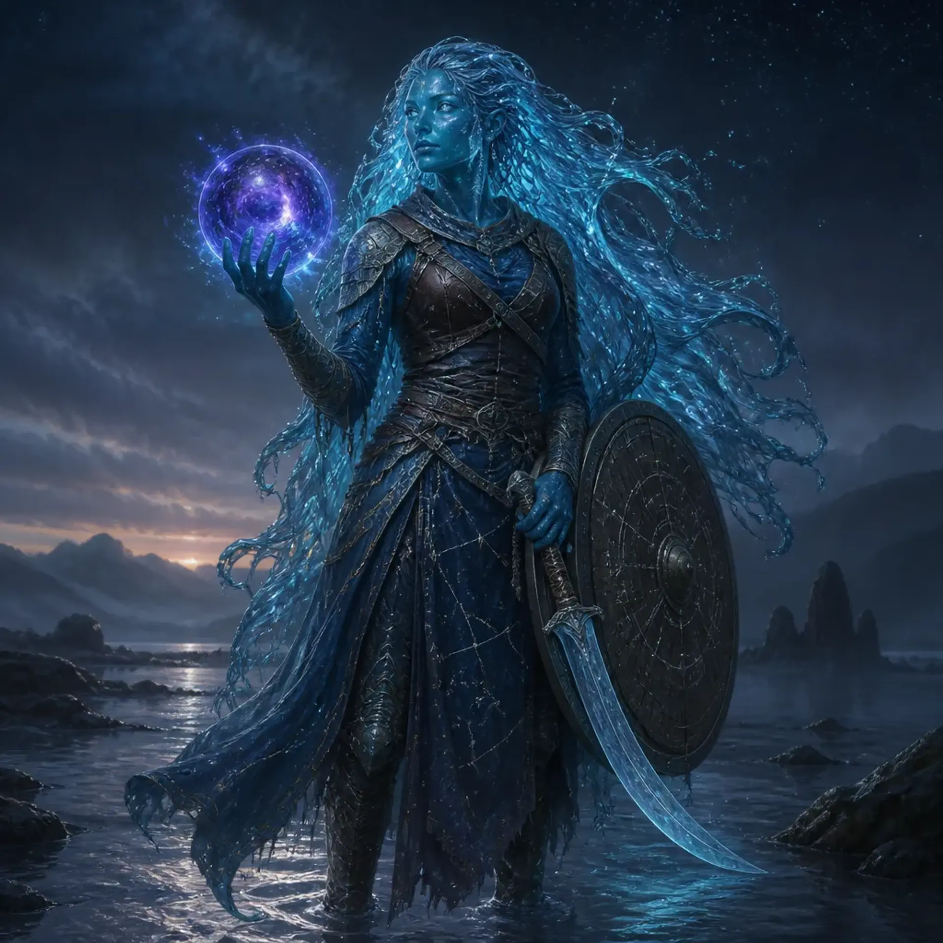 Calypso - AI-generated fantasy Character