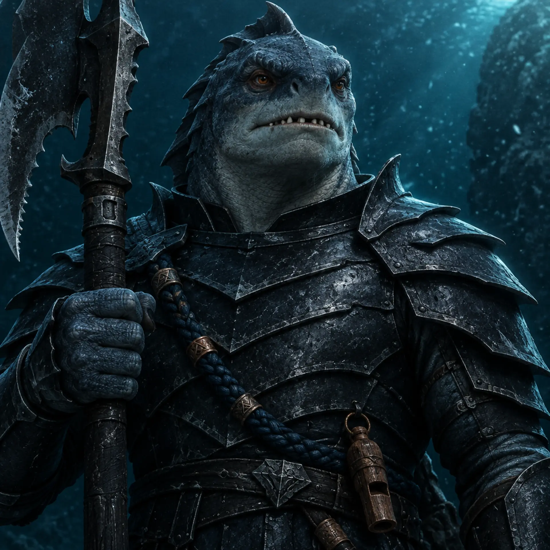 Suvren Iron-Gill - AI-generated fantasy NPC