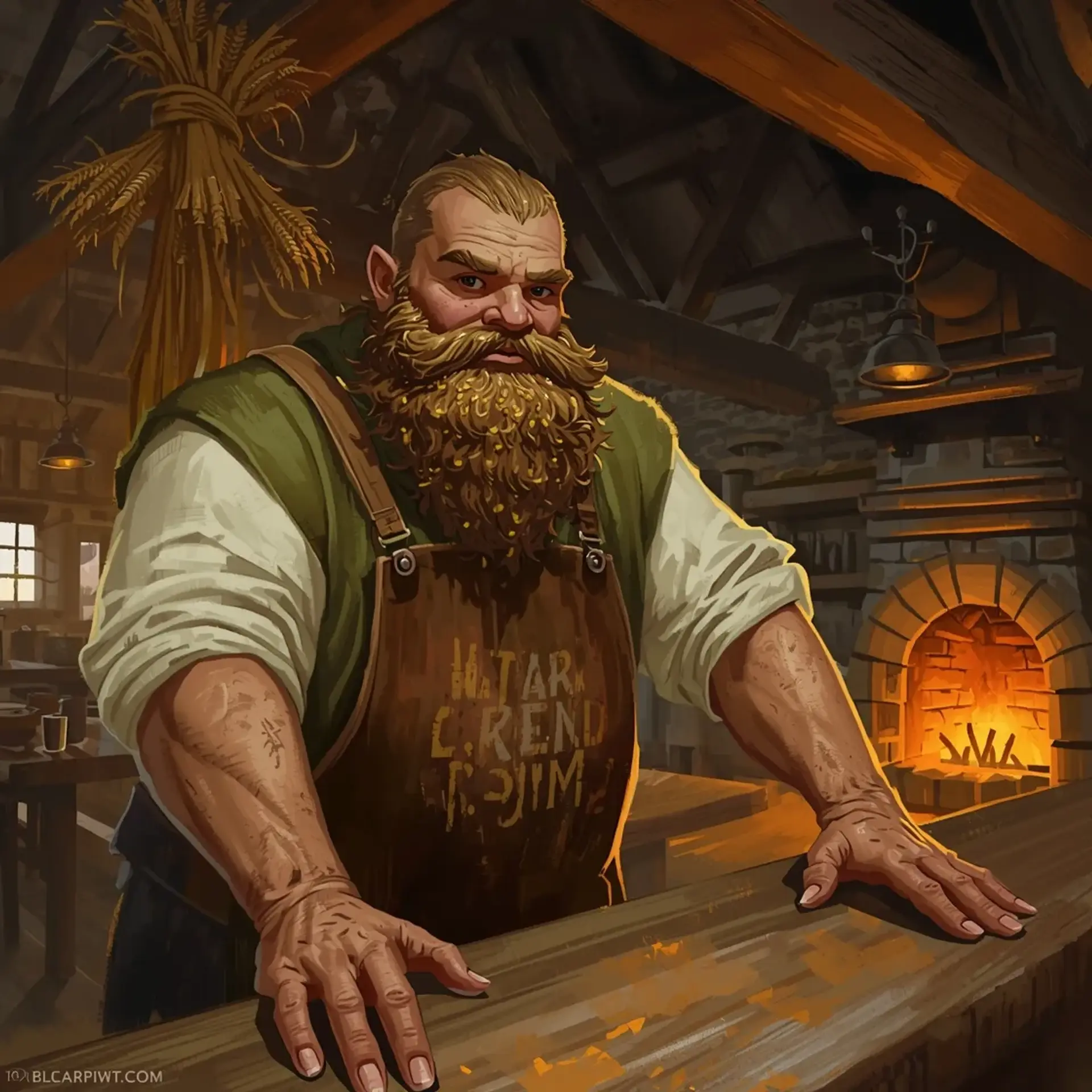 The Tipsy Tallgrass - AI-generated fantasy Tavern