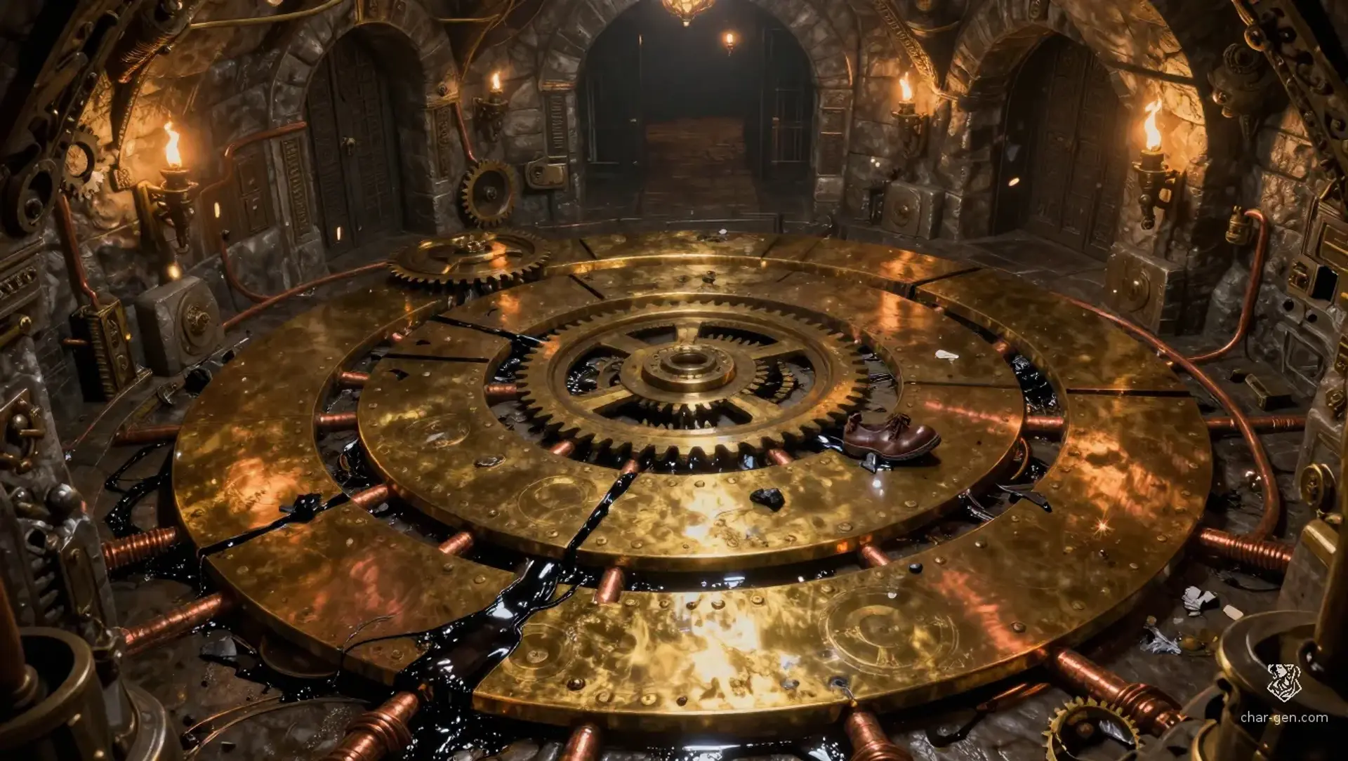 Grinding Gearway - AI-generated fantasy Hazard