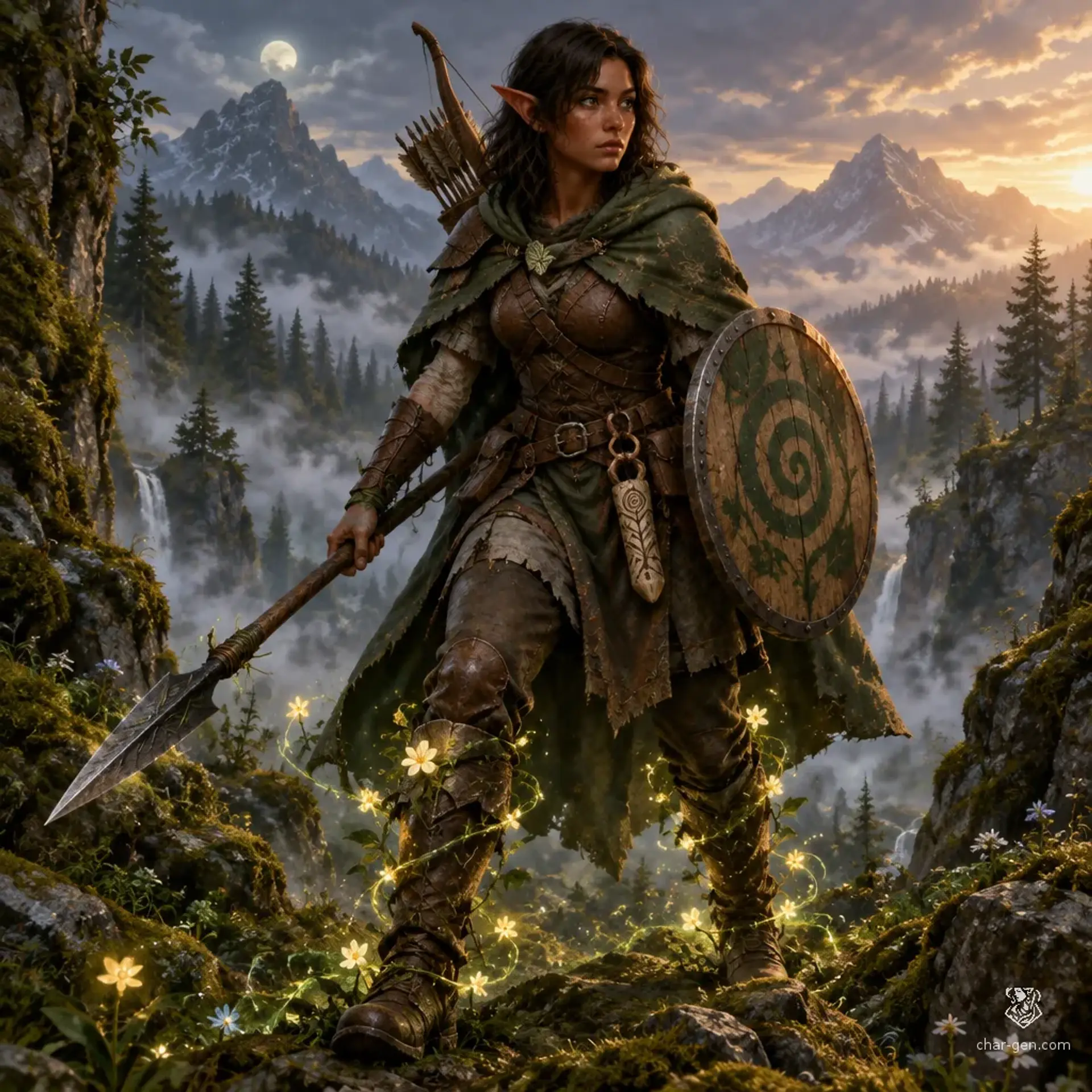 Nino Kharadze - AI-generated fantasy Character