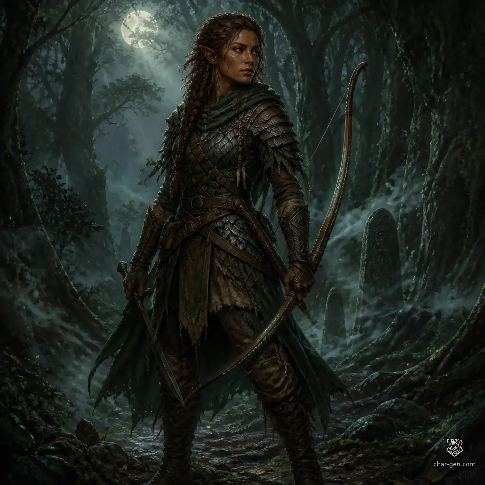 Liora Vey - AI-generated fantasy Character