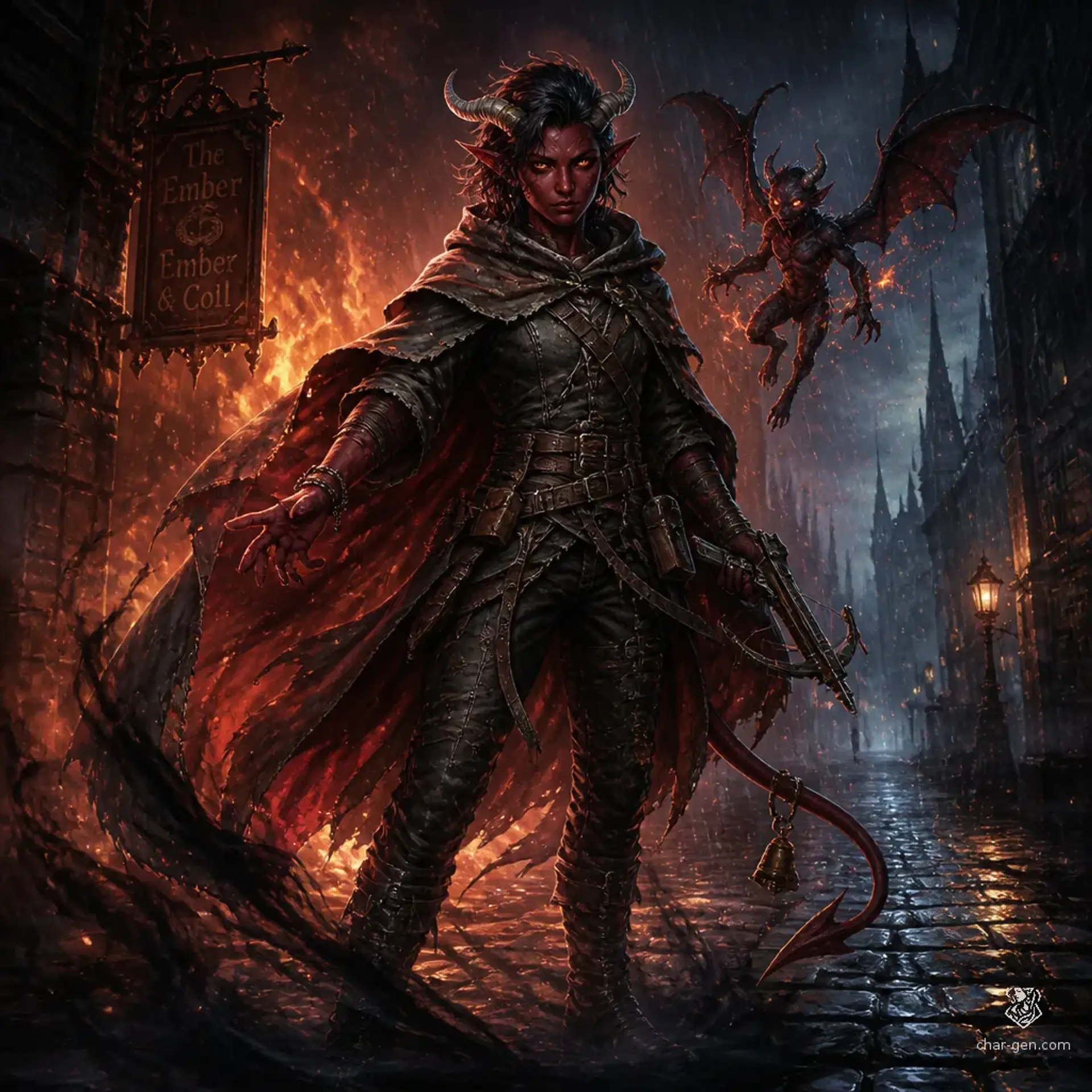 Veyra Ashbell - AI-generated fantasy Character