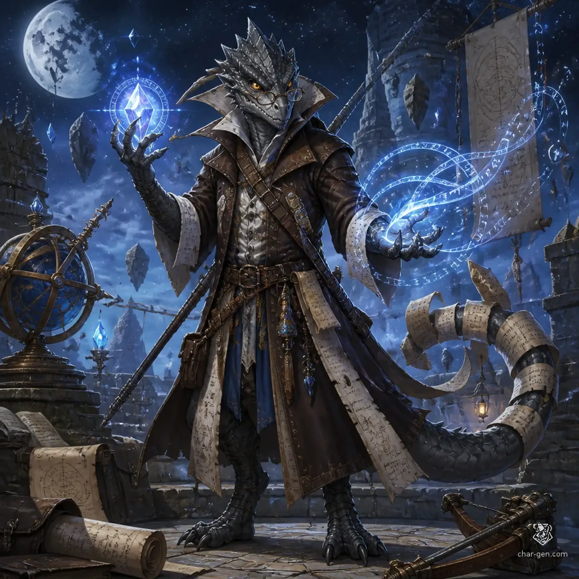 Xing Steelmane - AI-generated fantasy Character