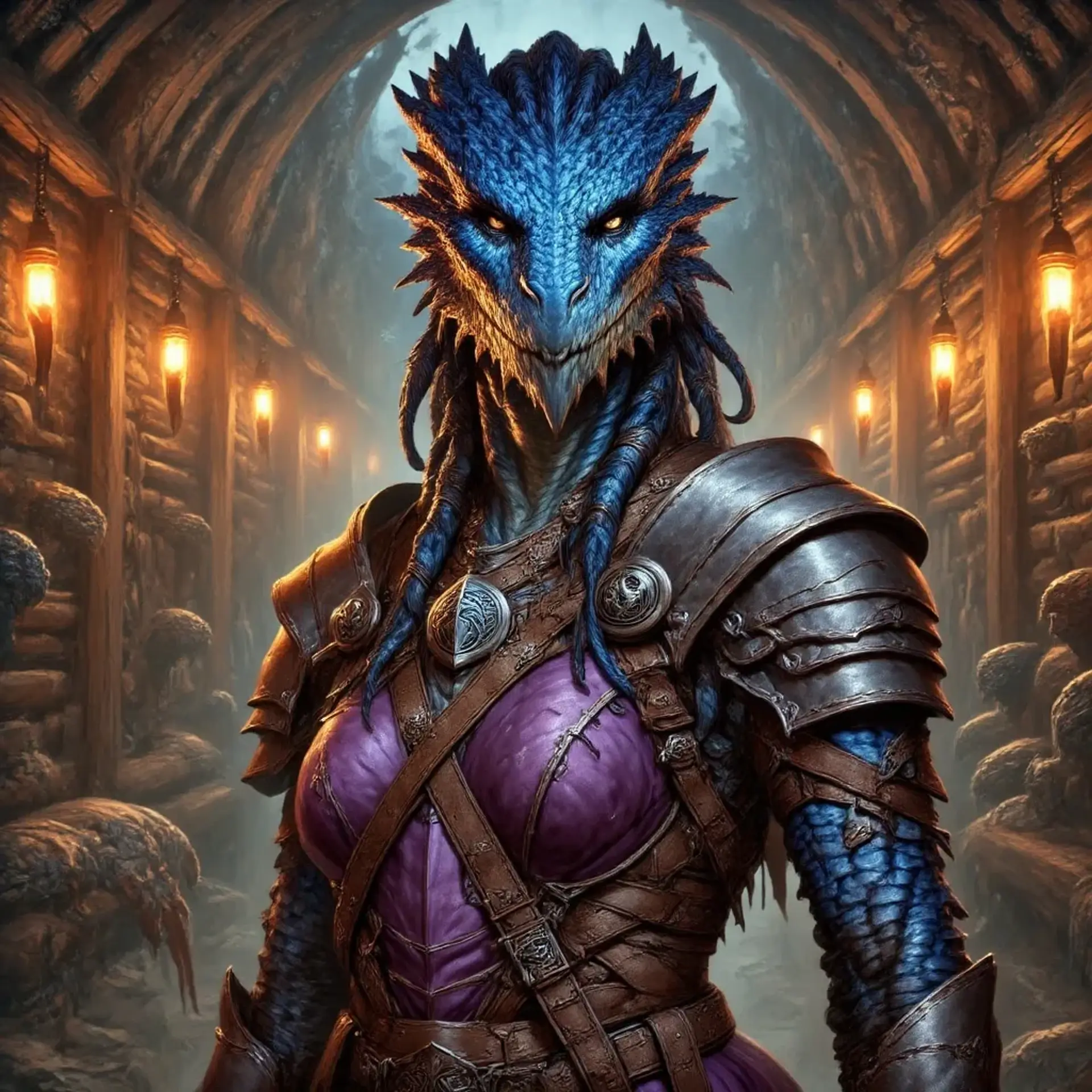 Sapphira Vaan - AI-generated fantasy NPC