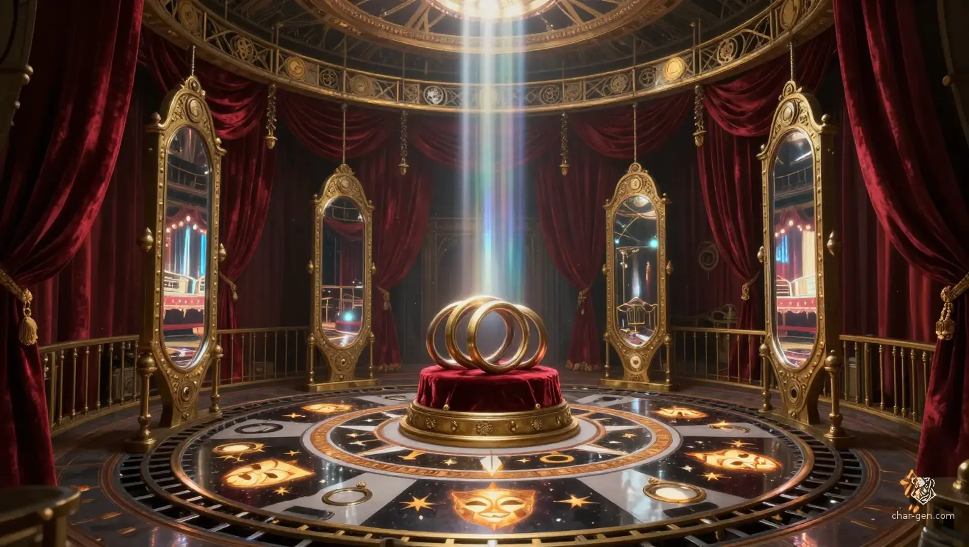The Shifting Hall of Smiling Glass