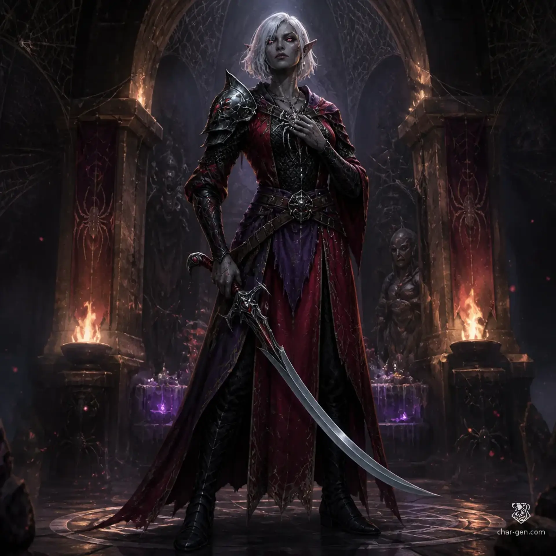 Malice - AI-generated fantasy Character