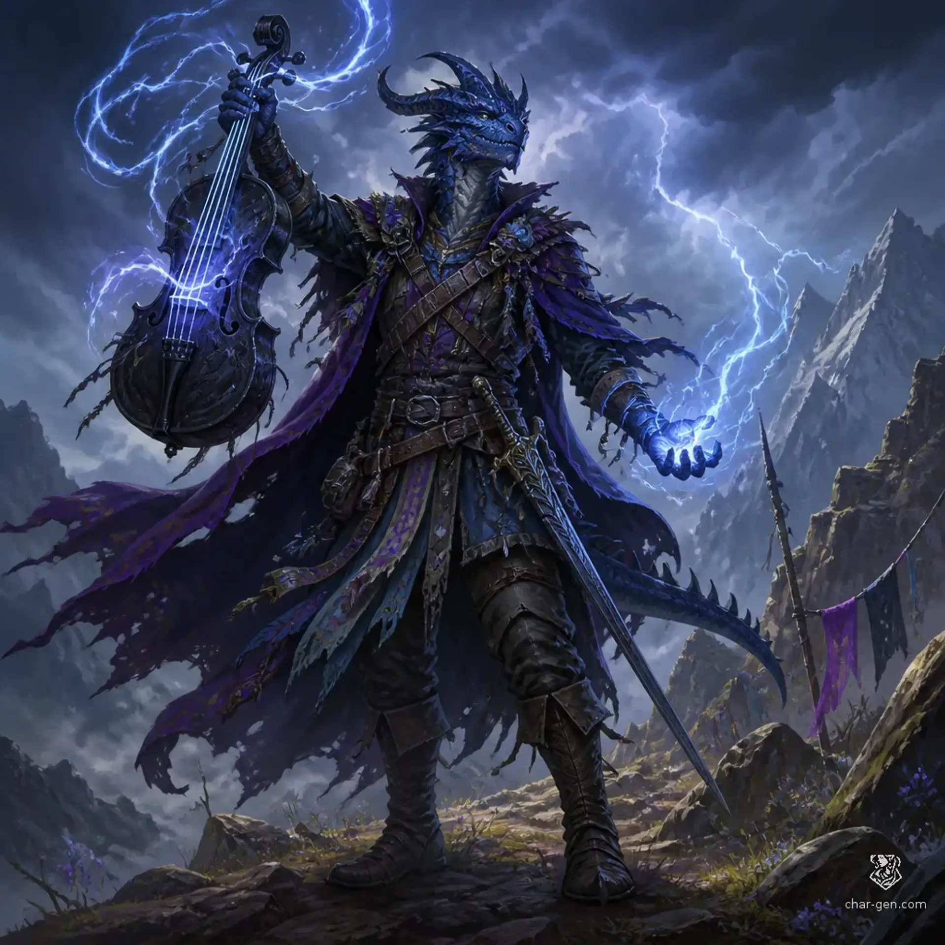 Iko Stormsinger - AI-generated fantasy Character