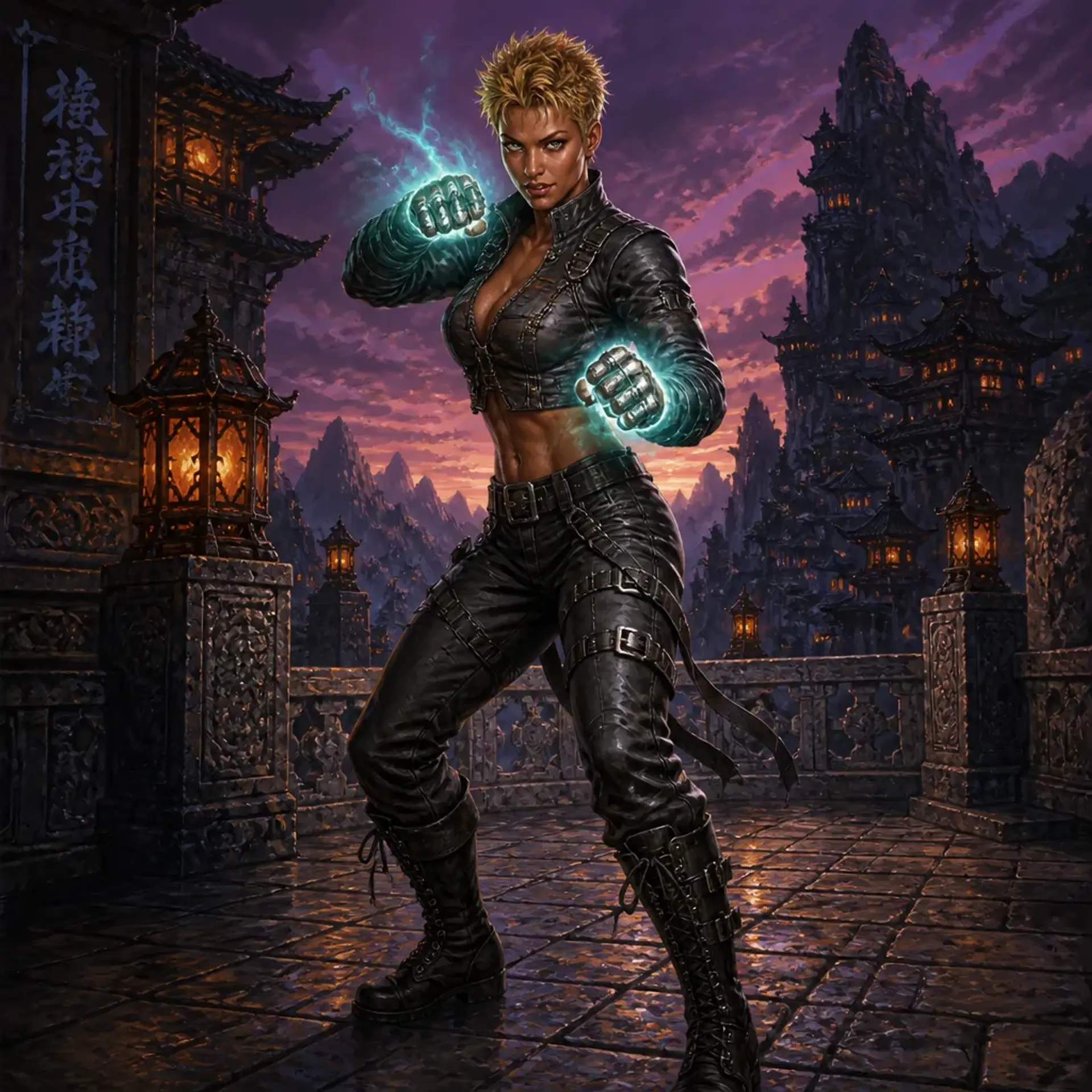 Elara "Hellcat" Vance - AI-generated fantasy Character