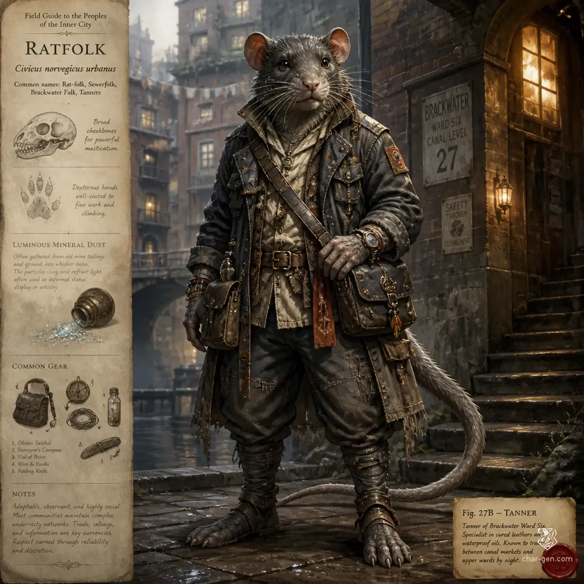 Gutterglass - AI-generated fantasy Species