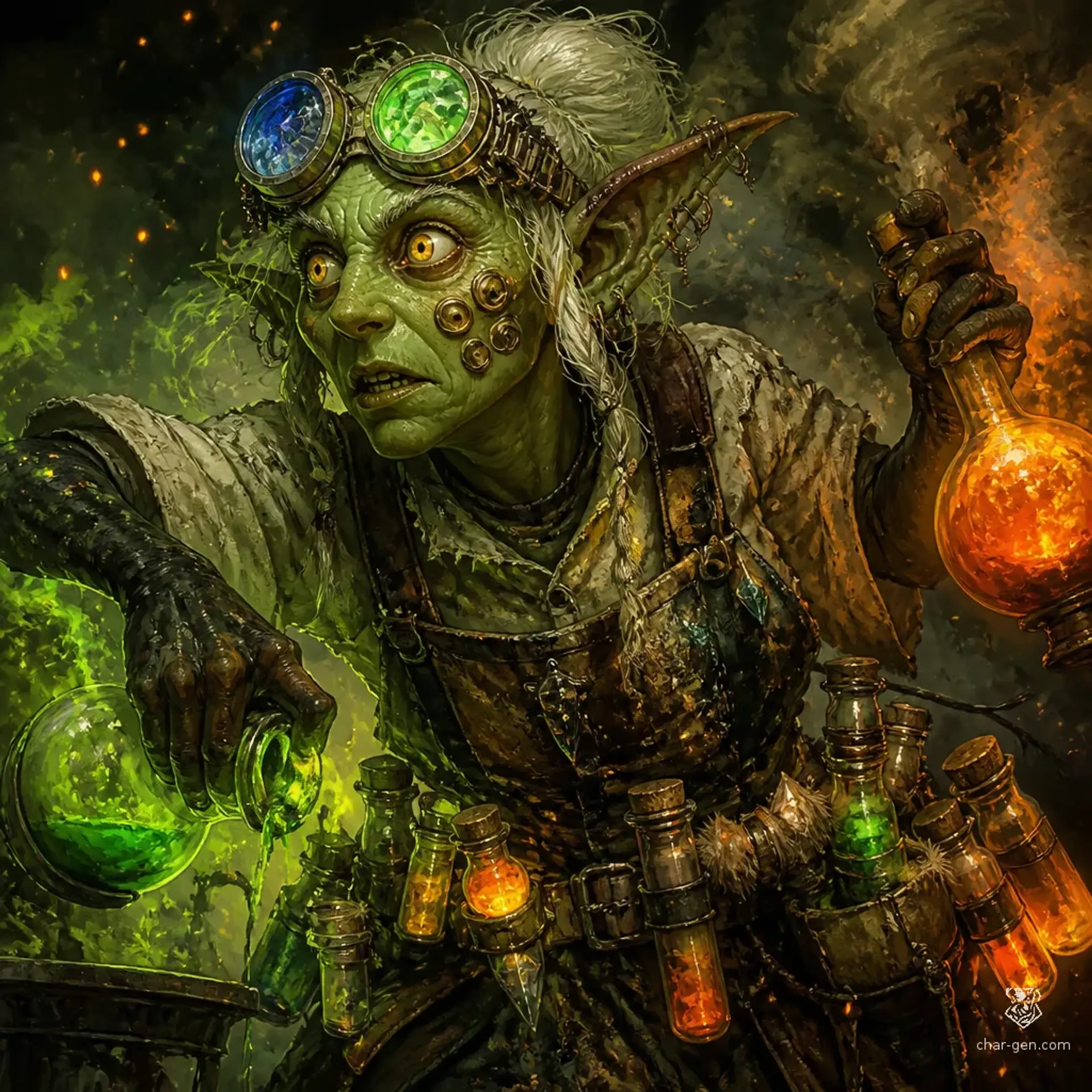Zelka Smoke-Whisker - AI-generated fantasy NPC