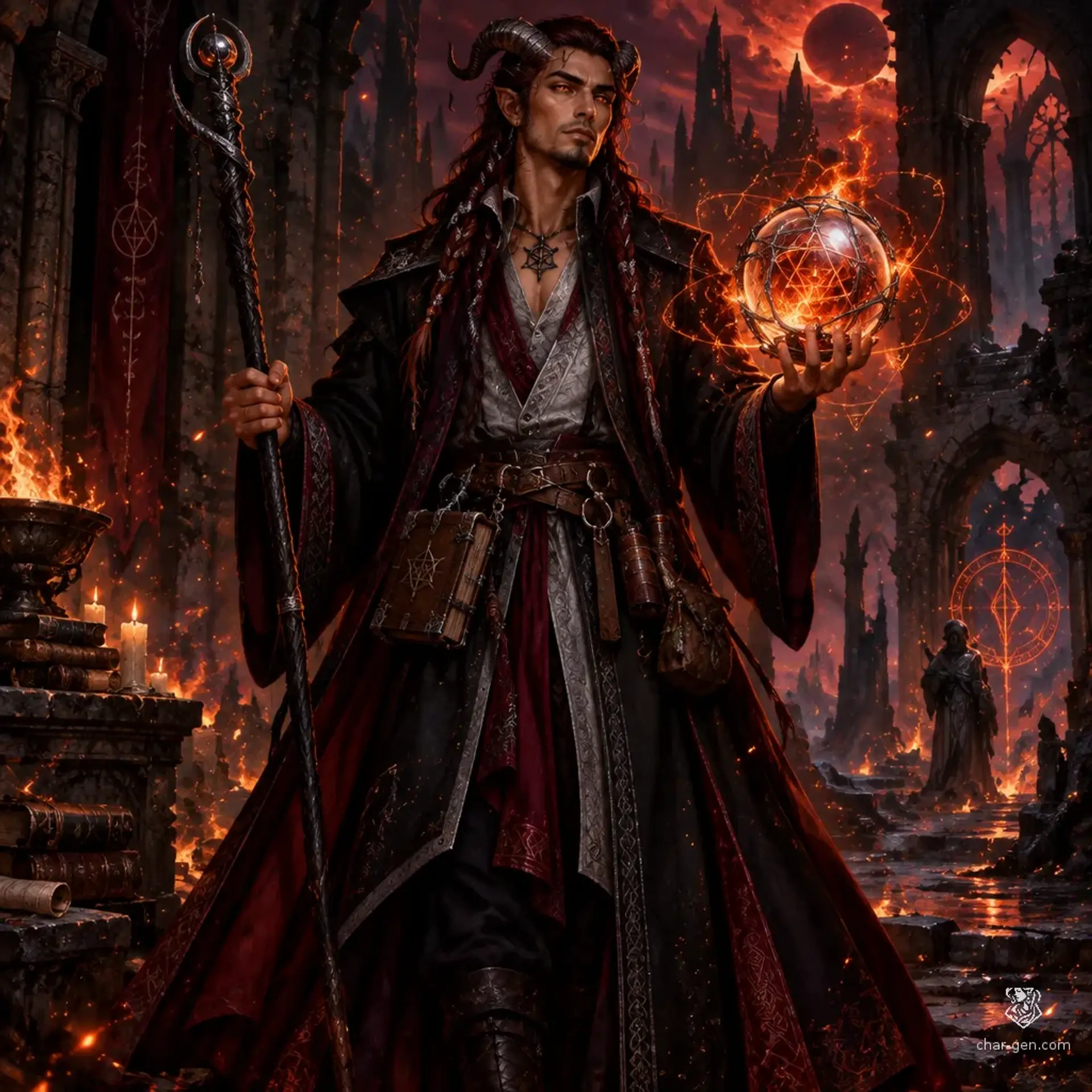 Valarain Dhairke - AI-generated fantasy Character