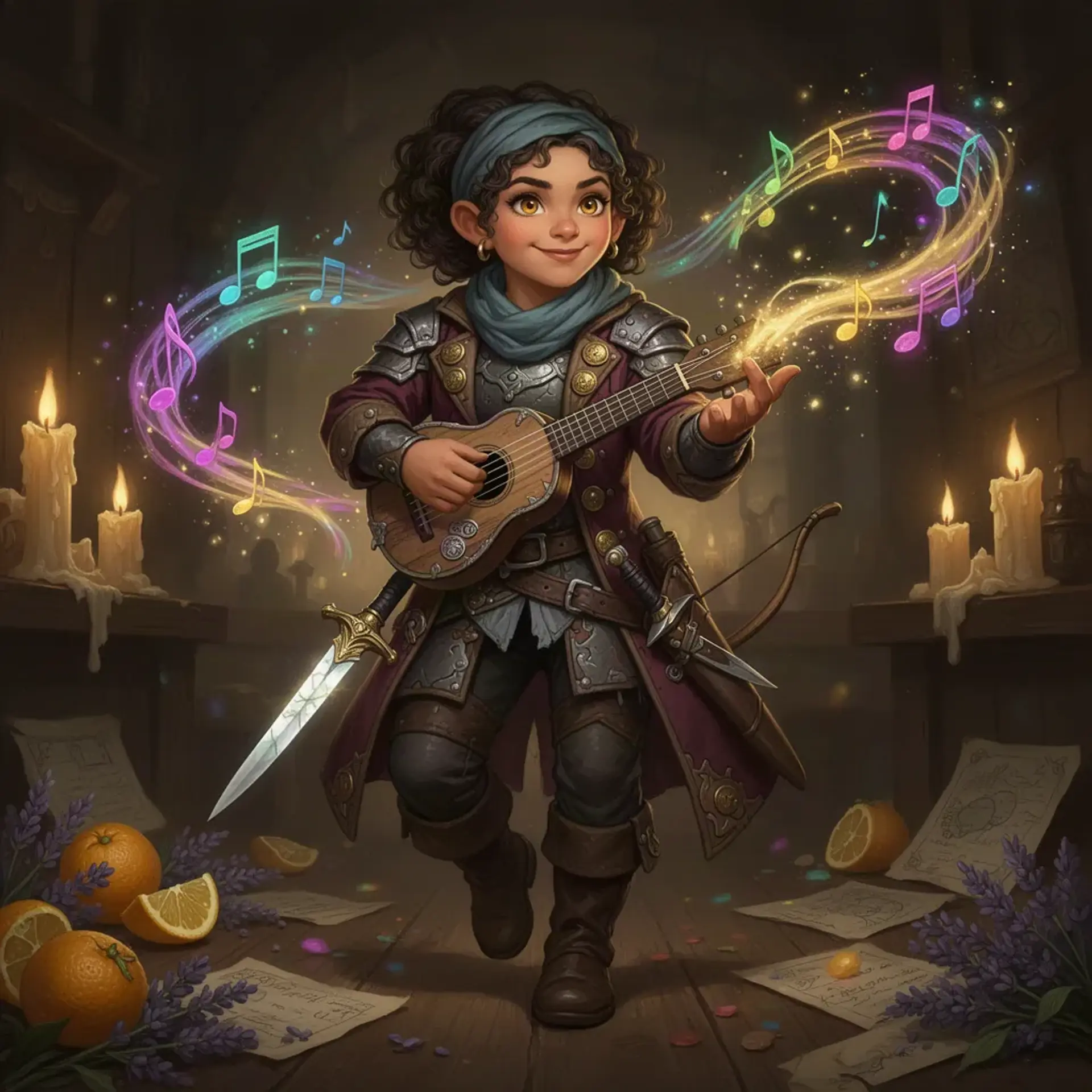 Noma Bellweather - AI-generated fantasy Character