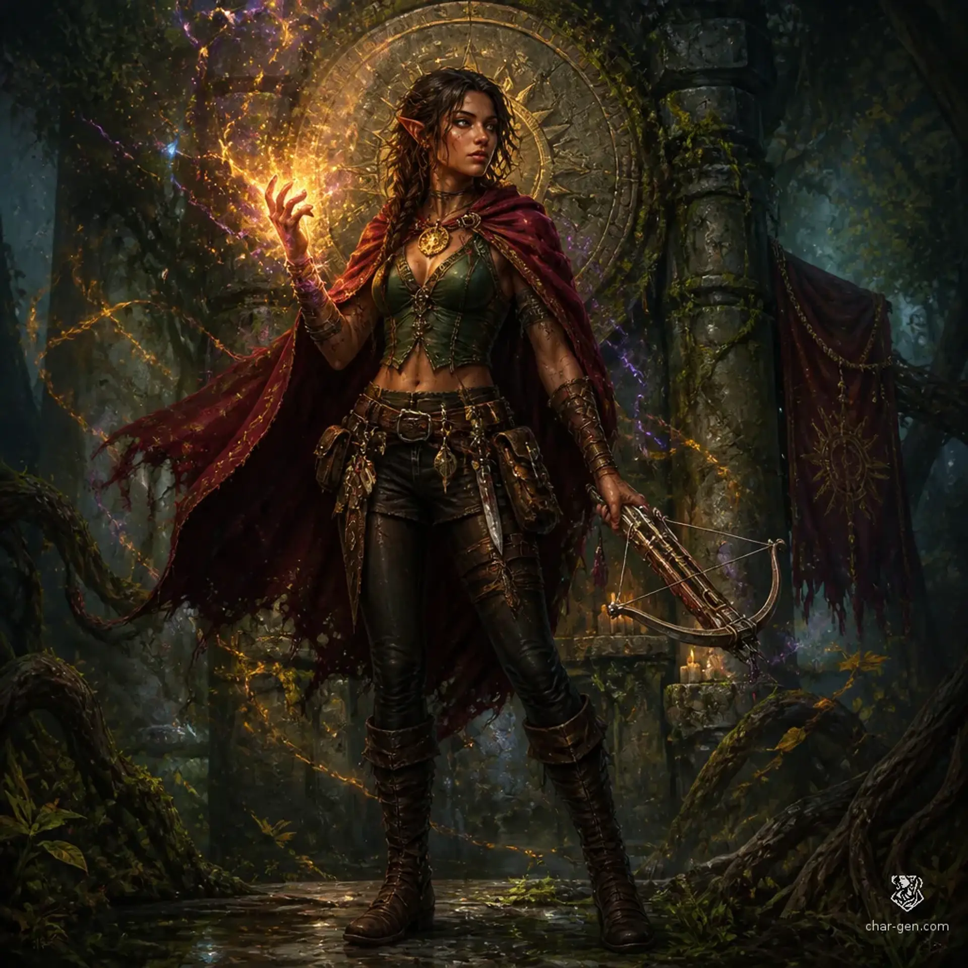 Neris Vey - AI-generated fantasy Character