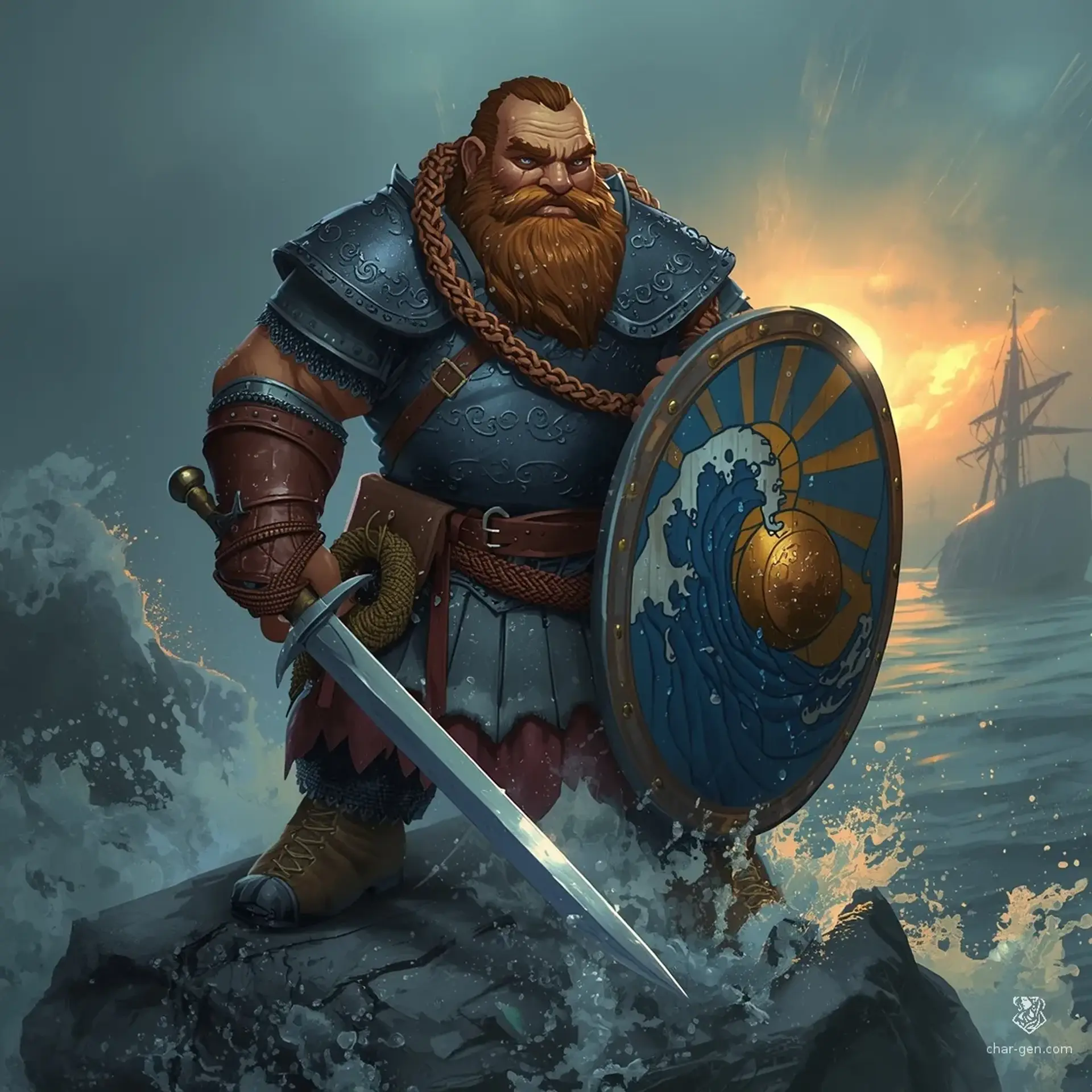 Torbek Stormheart - AI-generated fantasy Character