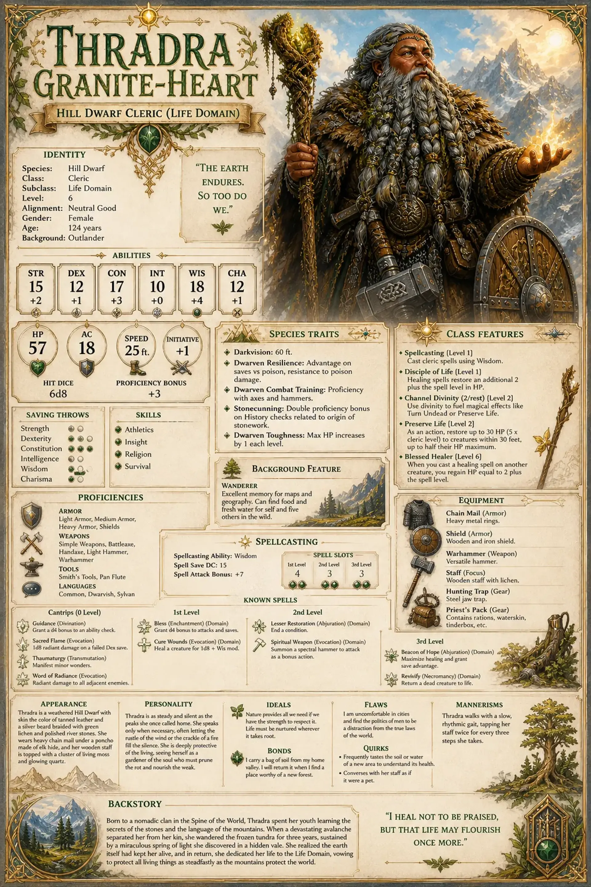 Character Sheet