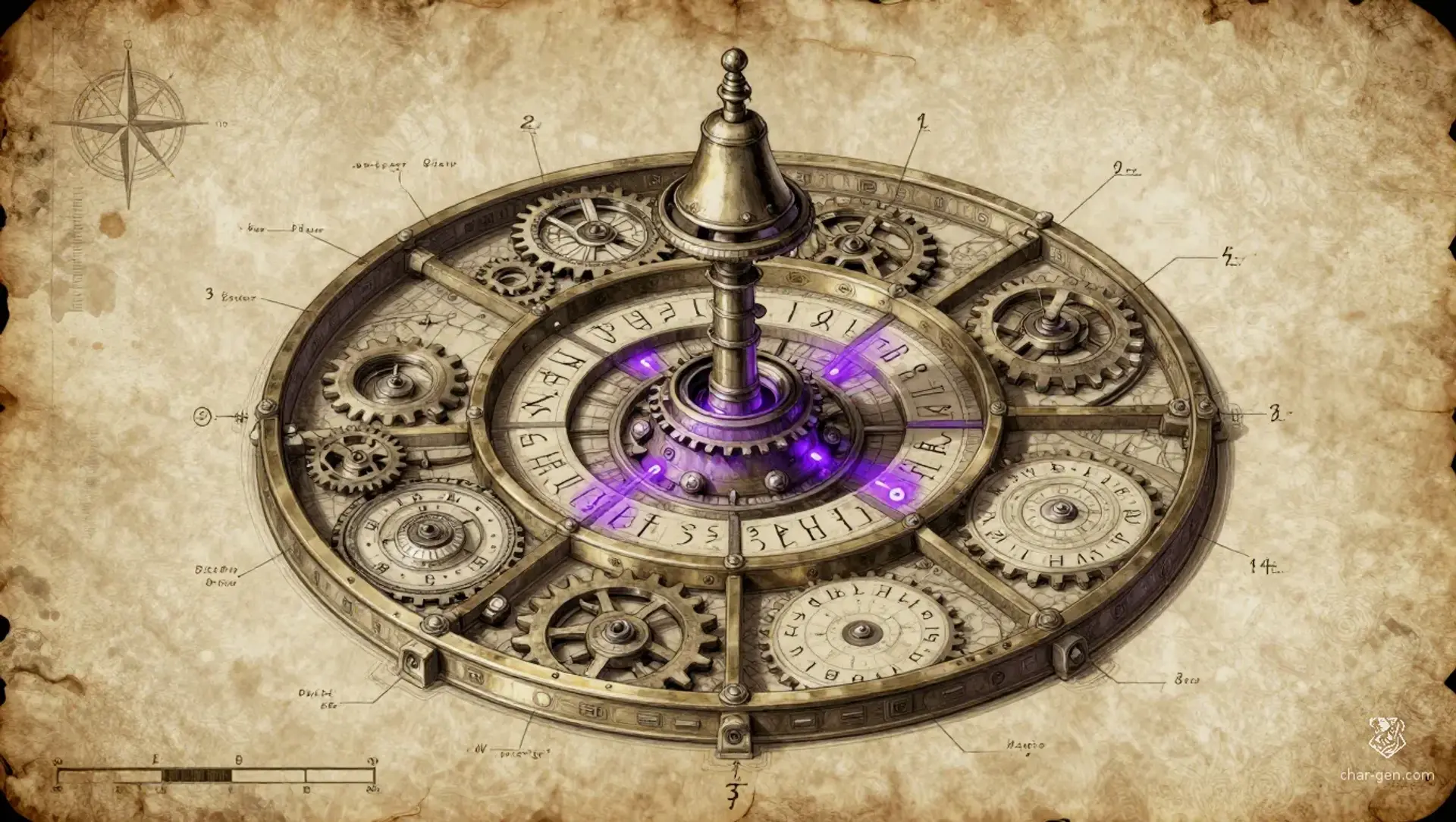 The Lantern Gears of Fourfold Memory