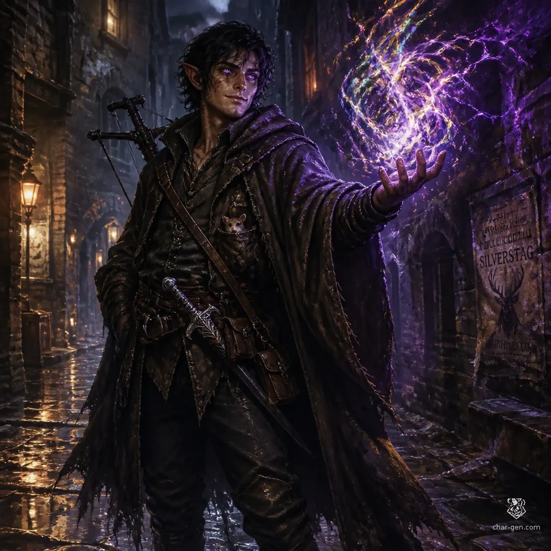Vesperin "Vess" Thistlewood - AI-generated fantasy Character