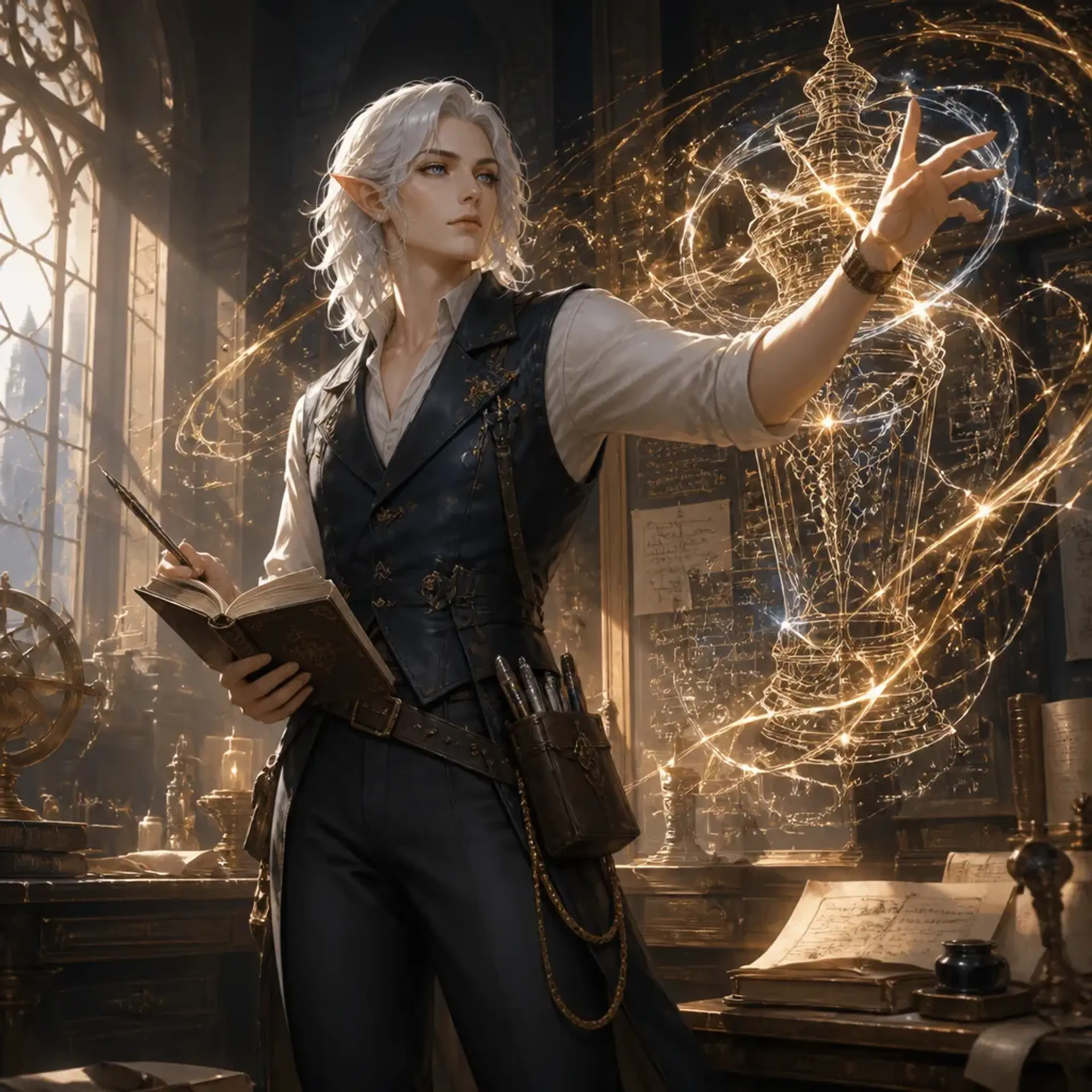 Lysandra Silvertongue - AI-generated fantasy Character